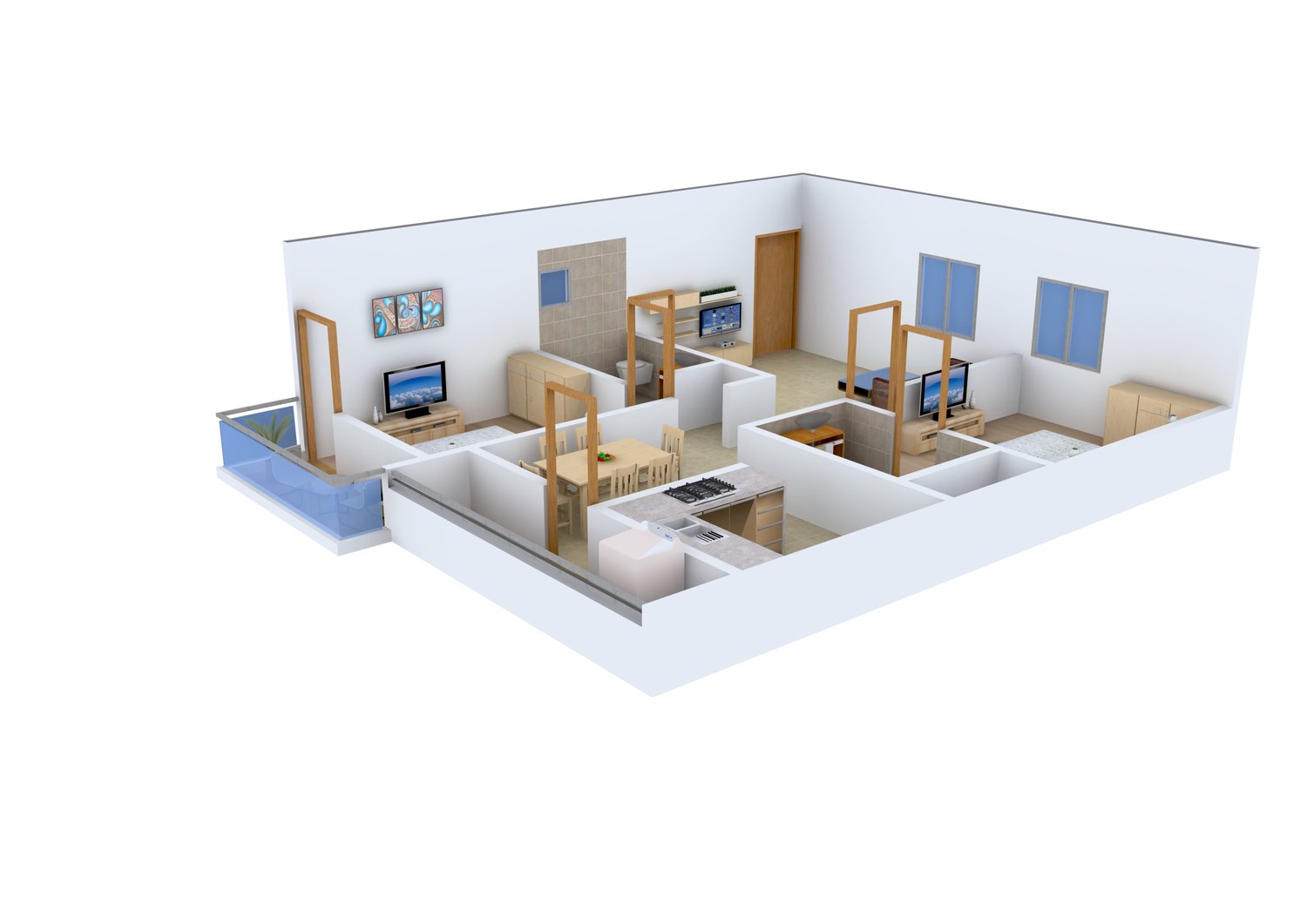 3DFloorPlan of Samaya Sonata