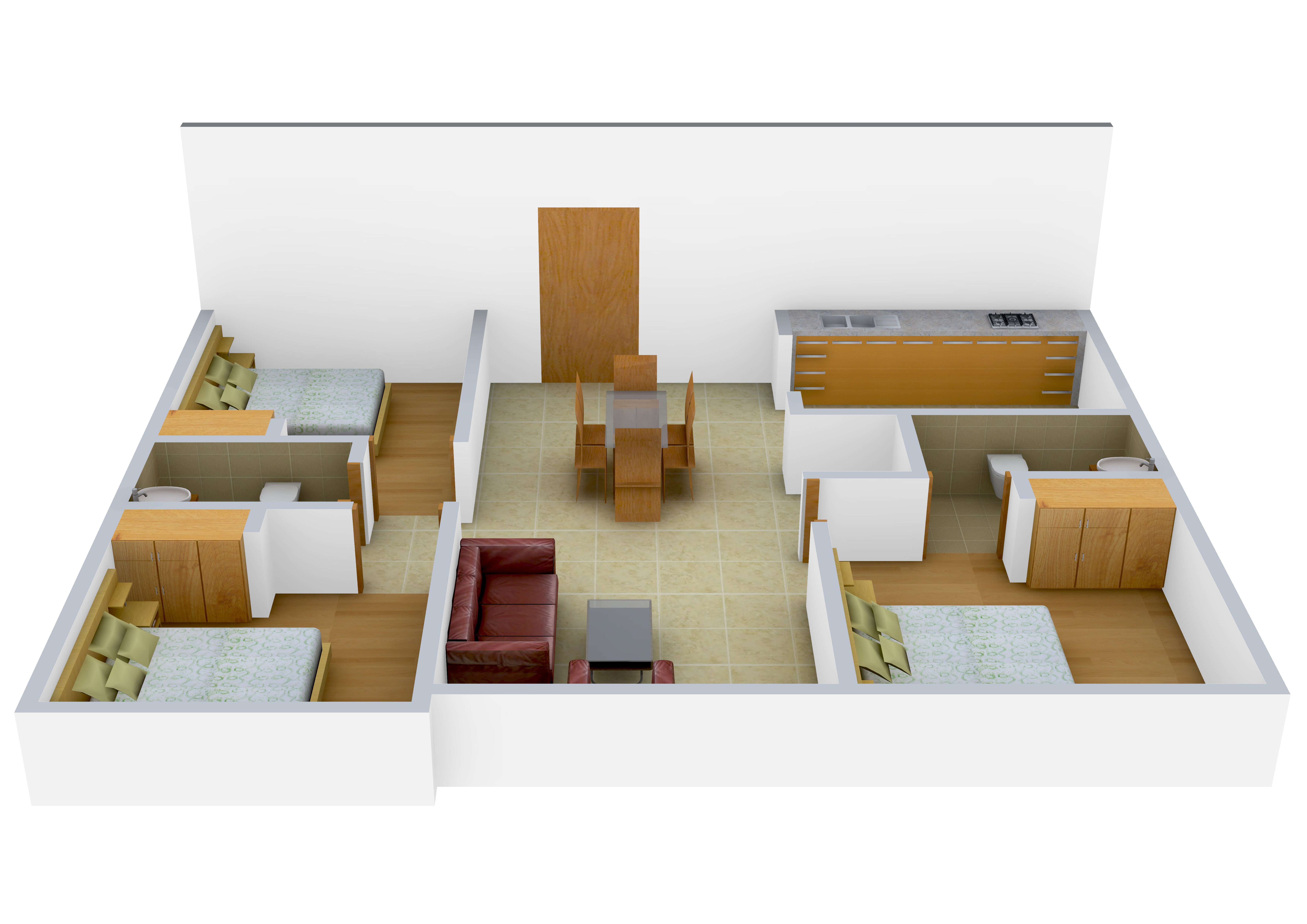 3DFloorPlan of Naveen Agitha Nest