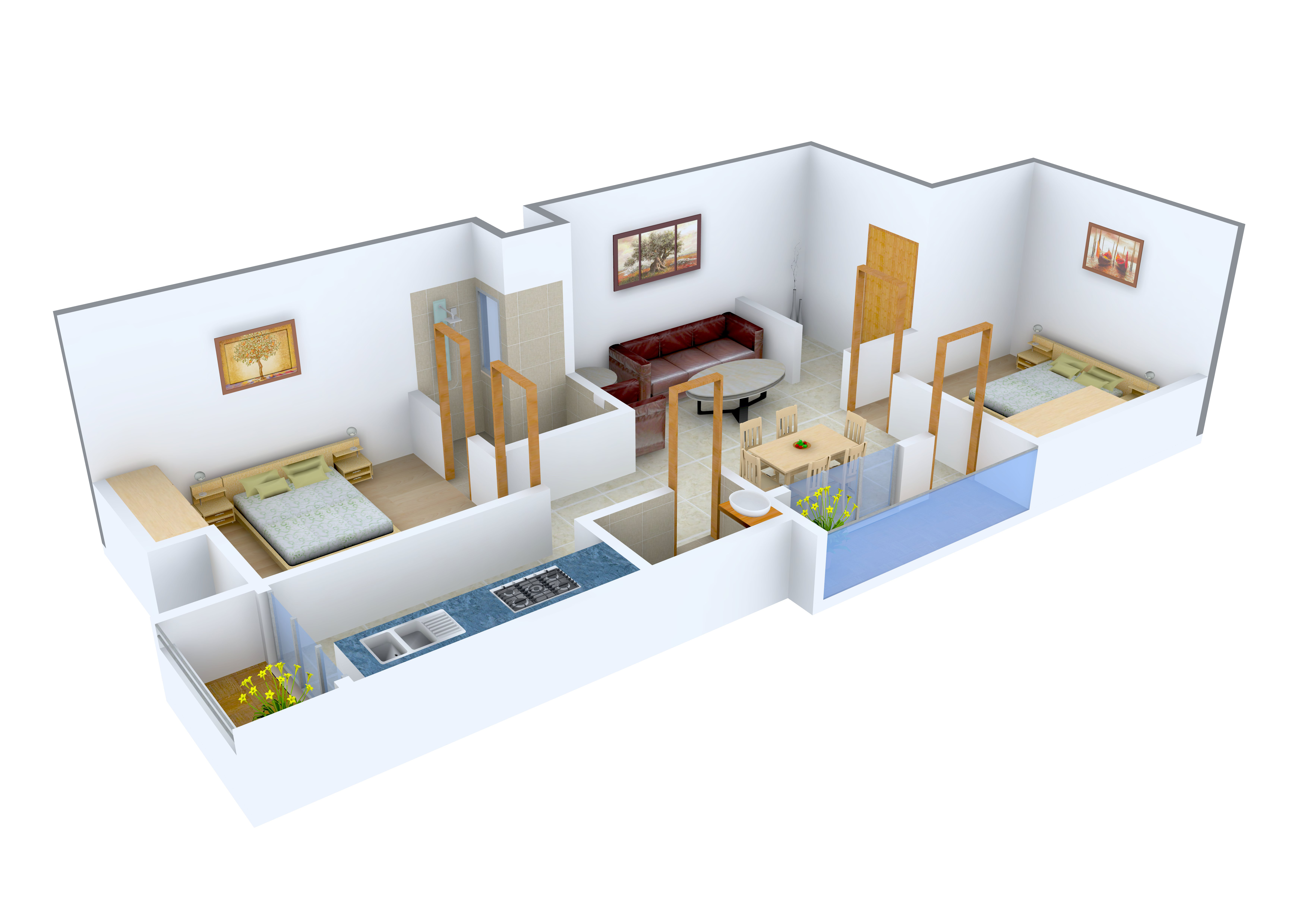 3DFloorPlan of Rahul Tulip