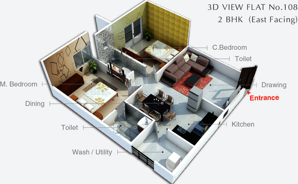 3DFloorPlan of Habitat Irenic