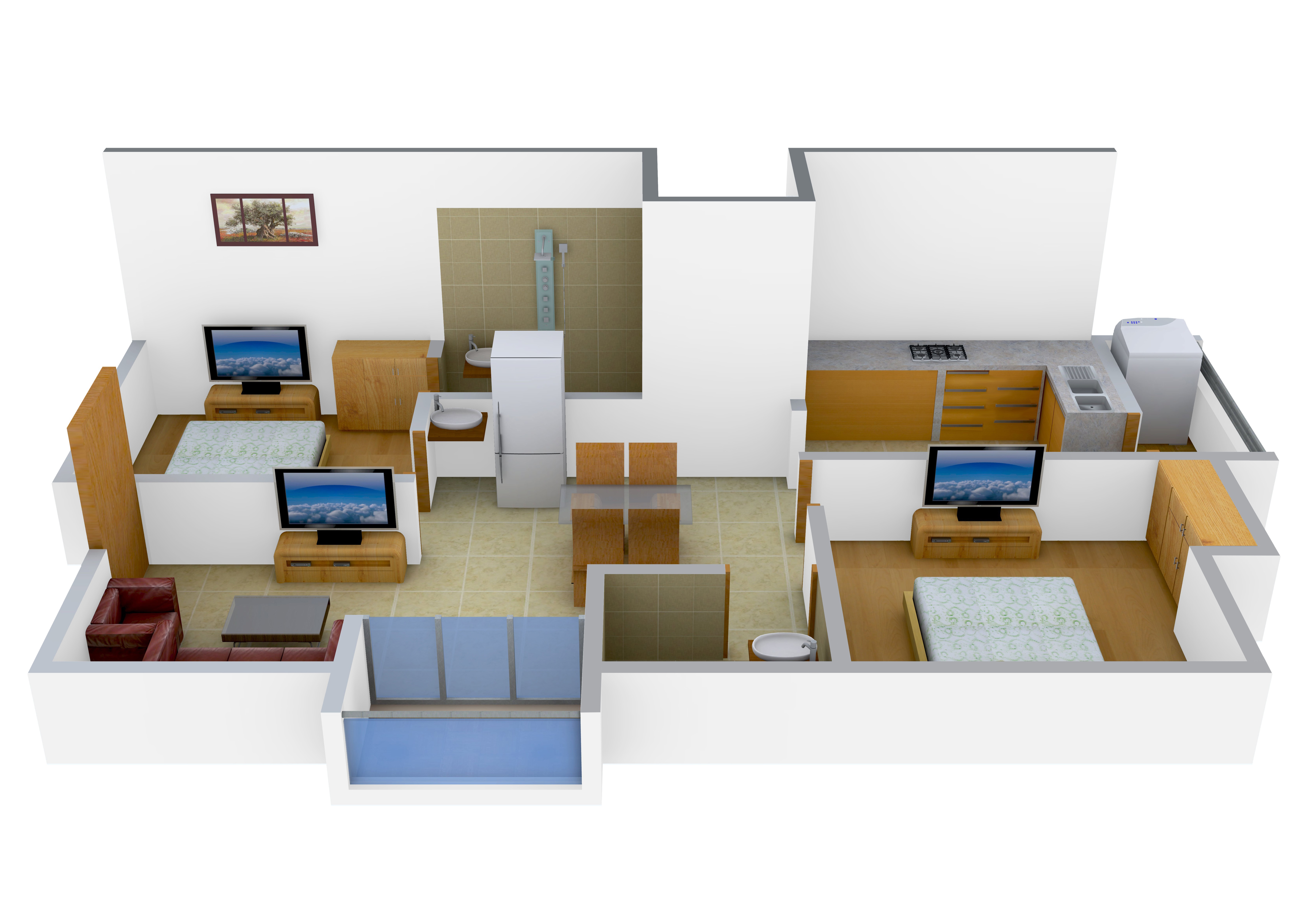 3DFloorPlan of Rahul Amaravathy