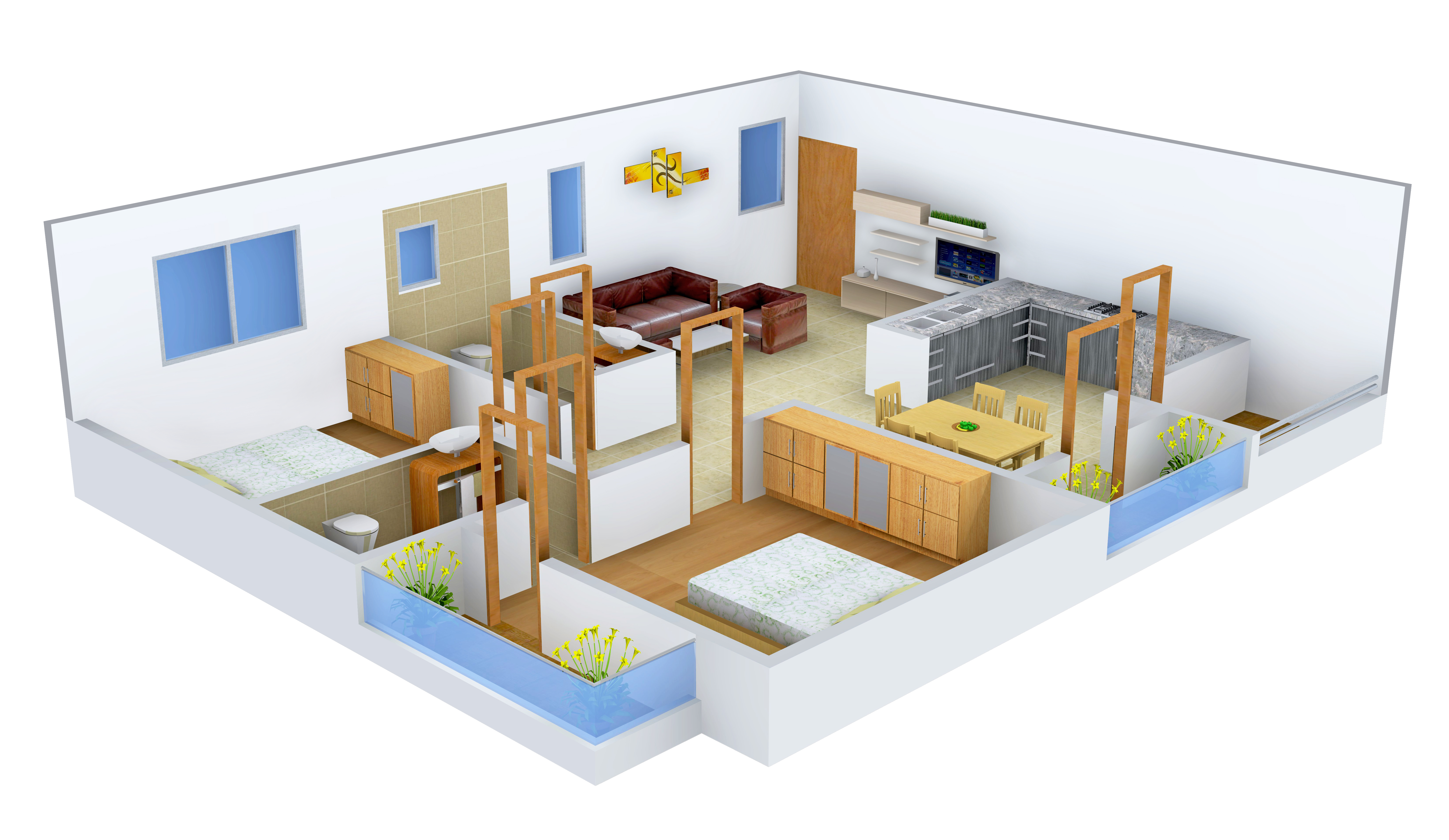 3DFloorPlan of ARV Temple Tree