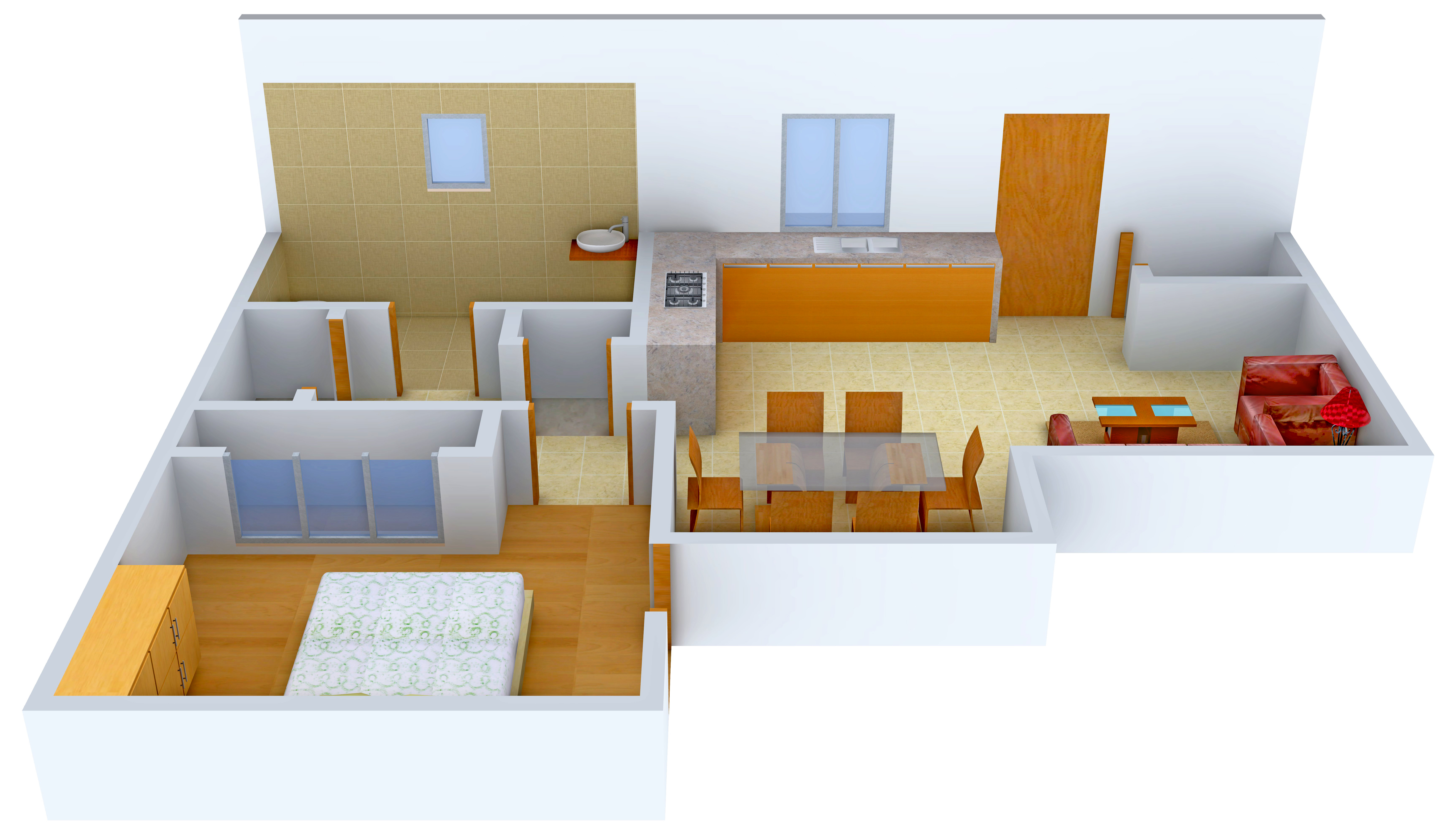 3DFloorPlan of Legacy Sannidhi