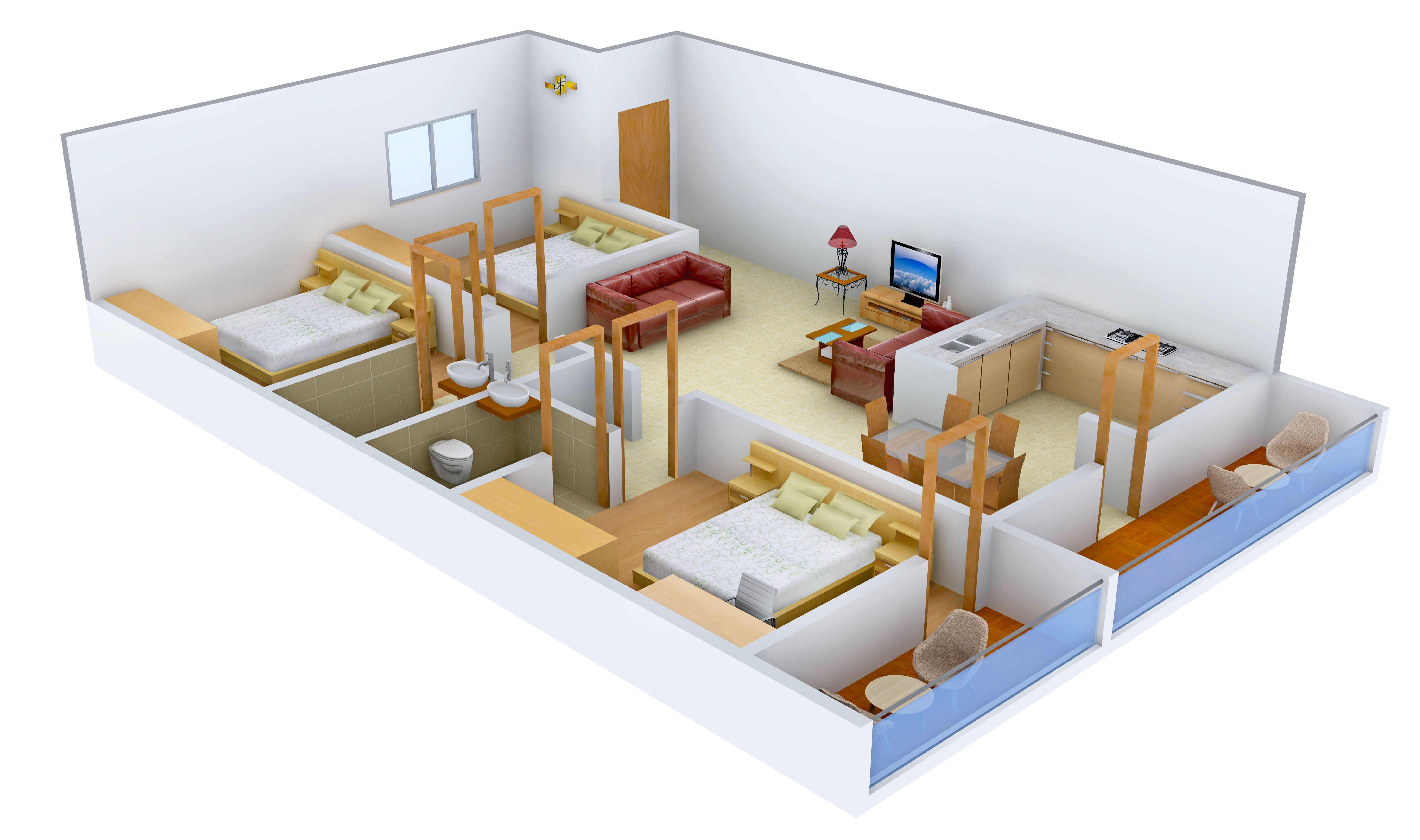 3DFloorPlan of Shivaganga Dwarkamai
