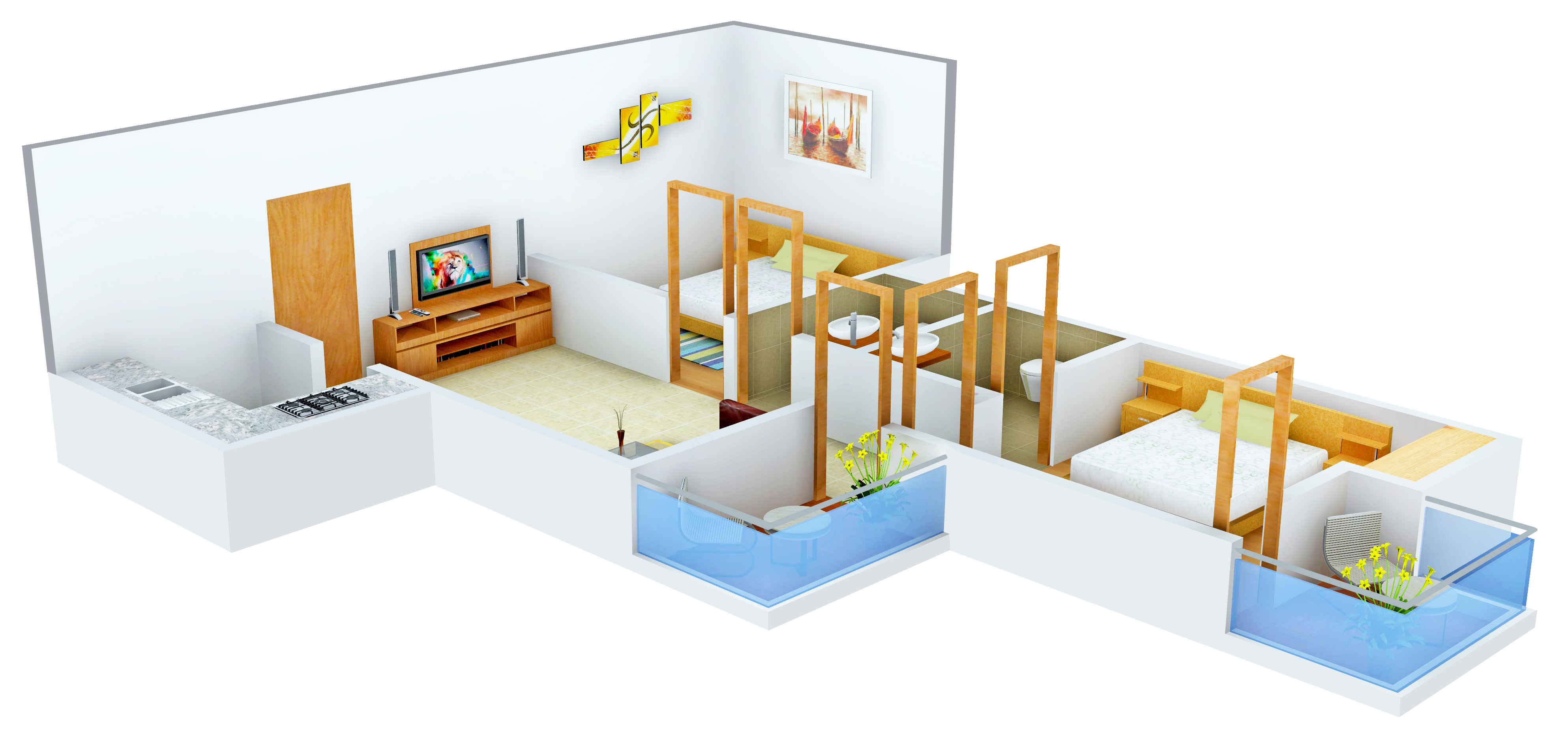 3DFloorPlan of Cosmos Greens
