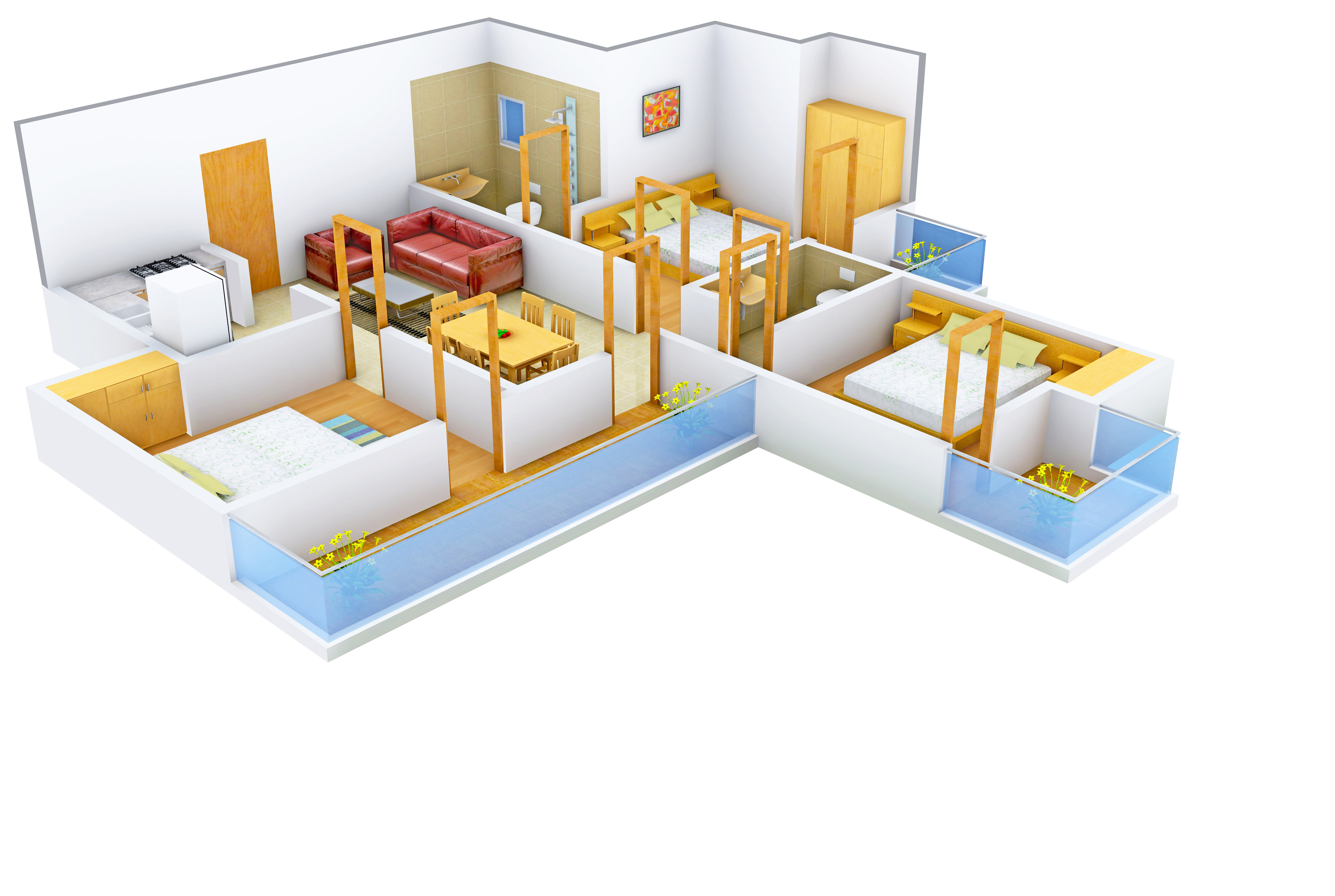 3DFloorPlan of Cosmos Greens