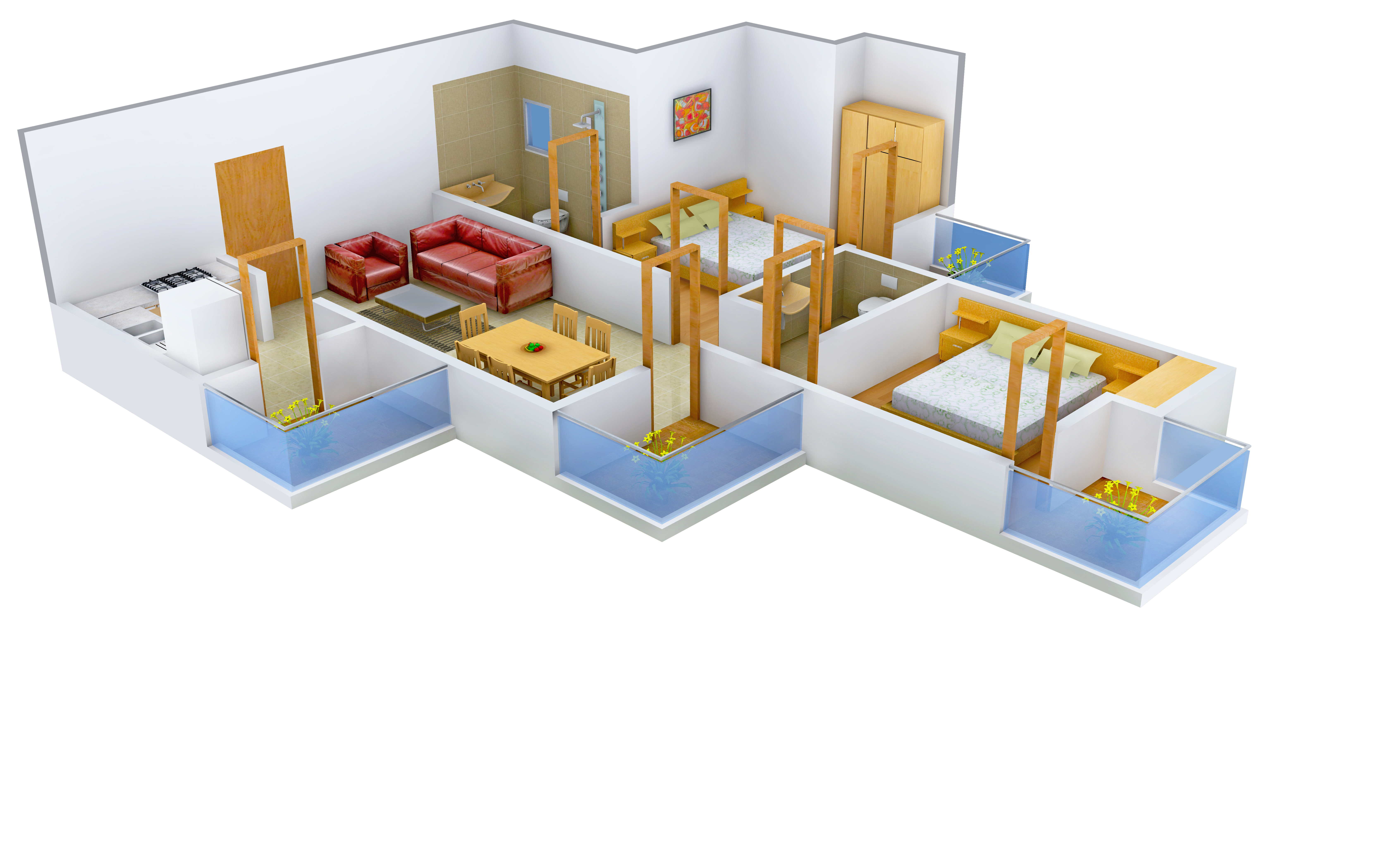 3DFloorPlan of Cosmos Greens