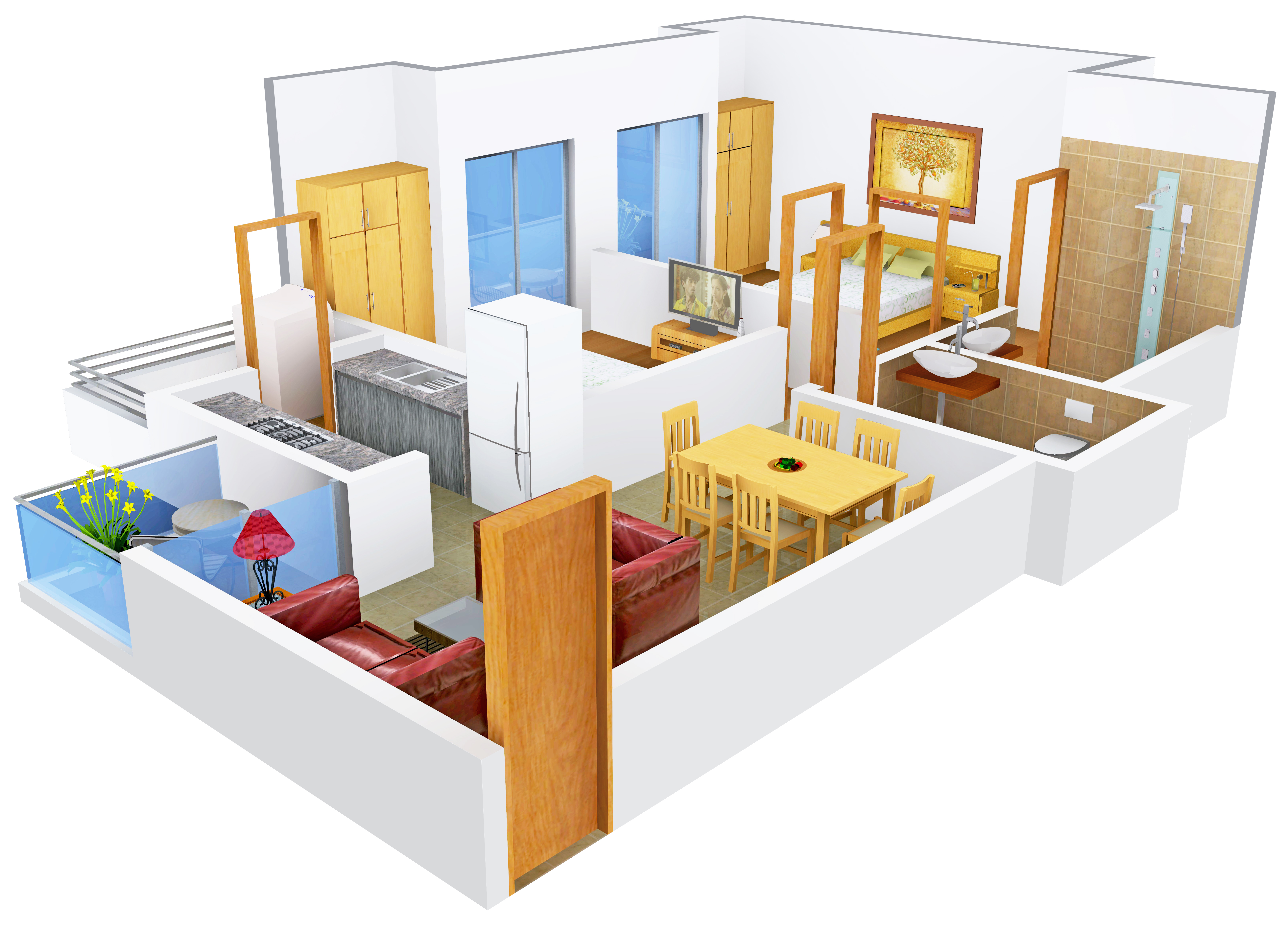 3DFloorPlan of Urbainia Grid 1