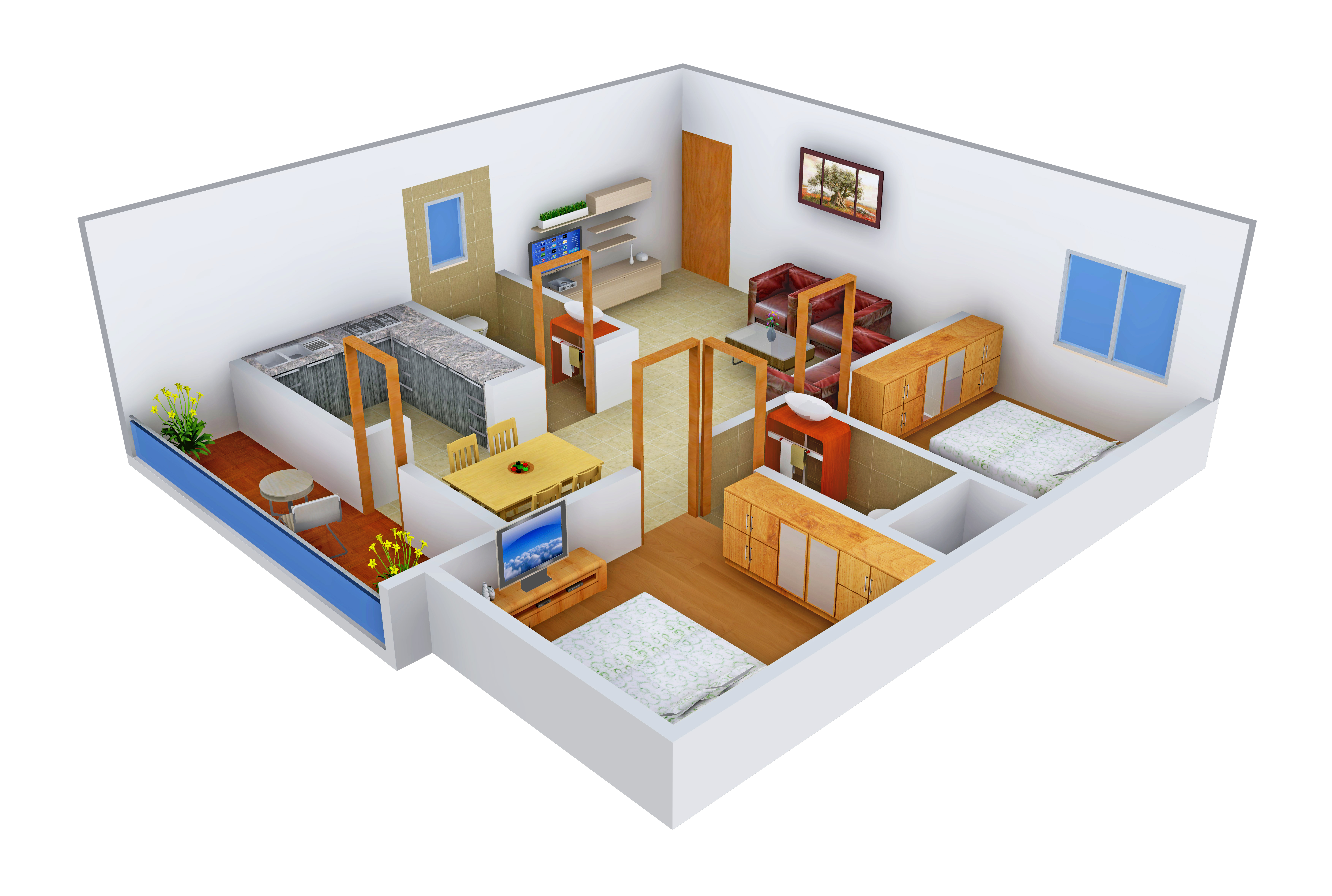 3DFloorPlan of Nishitas MBVS Castle