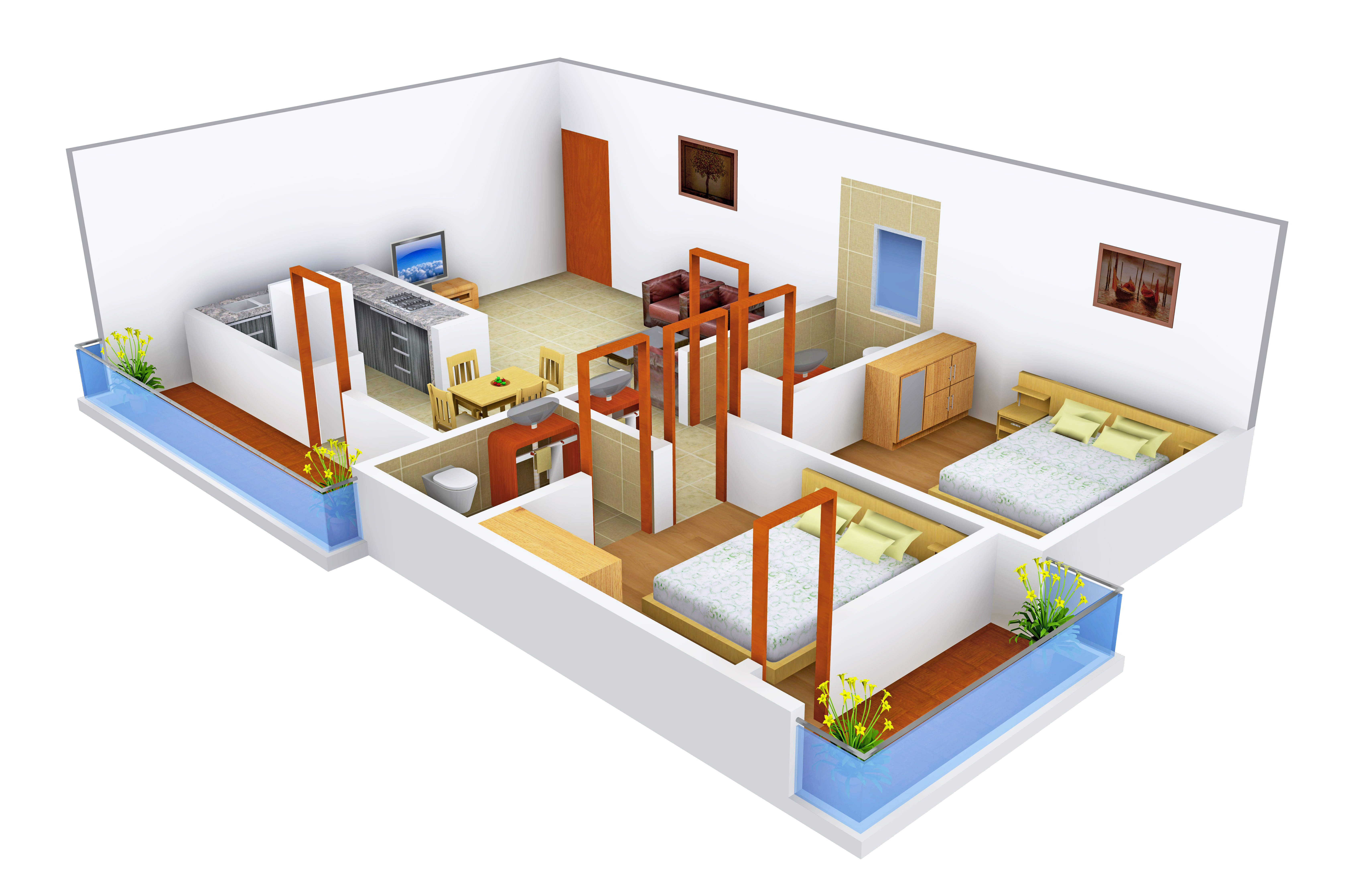 3DFloorPlan of Nishitas MBVS Castle