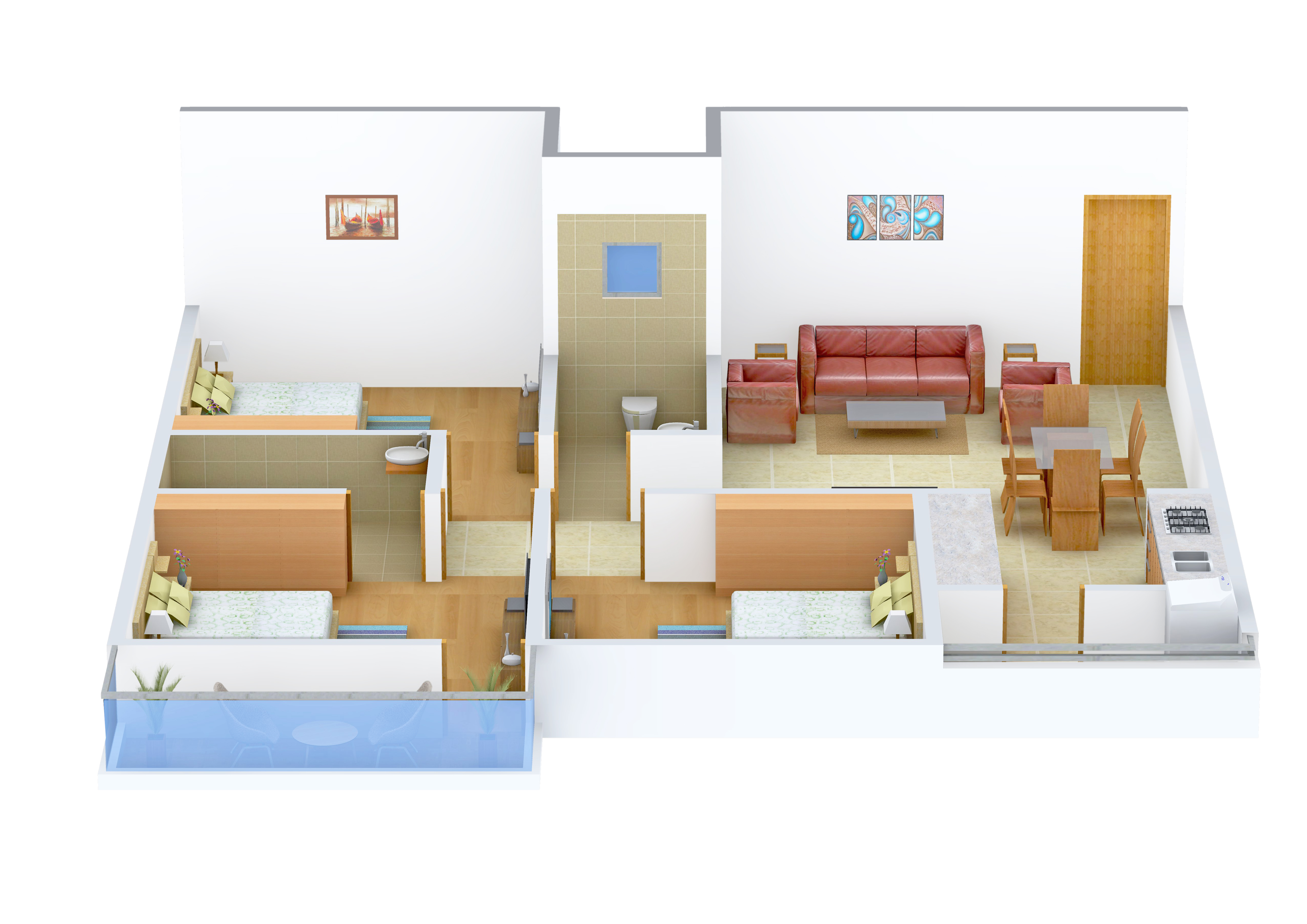 3DFloorPlan of Nishitas Sumo