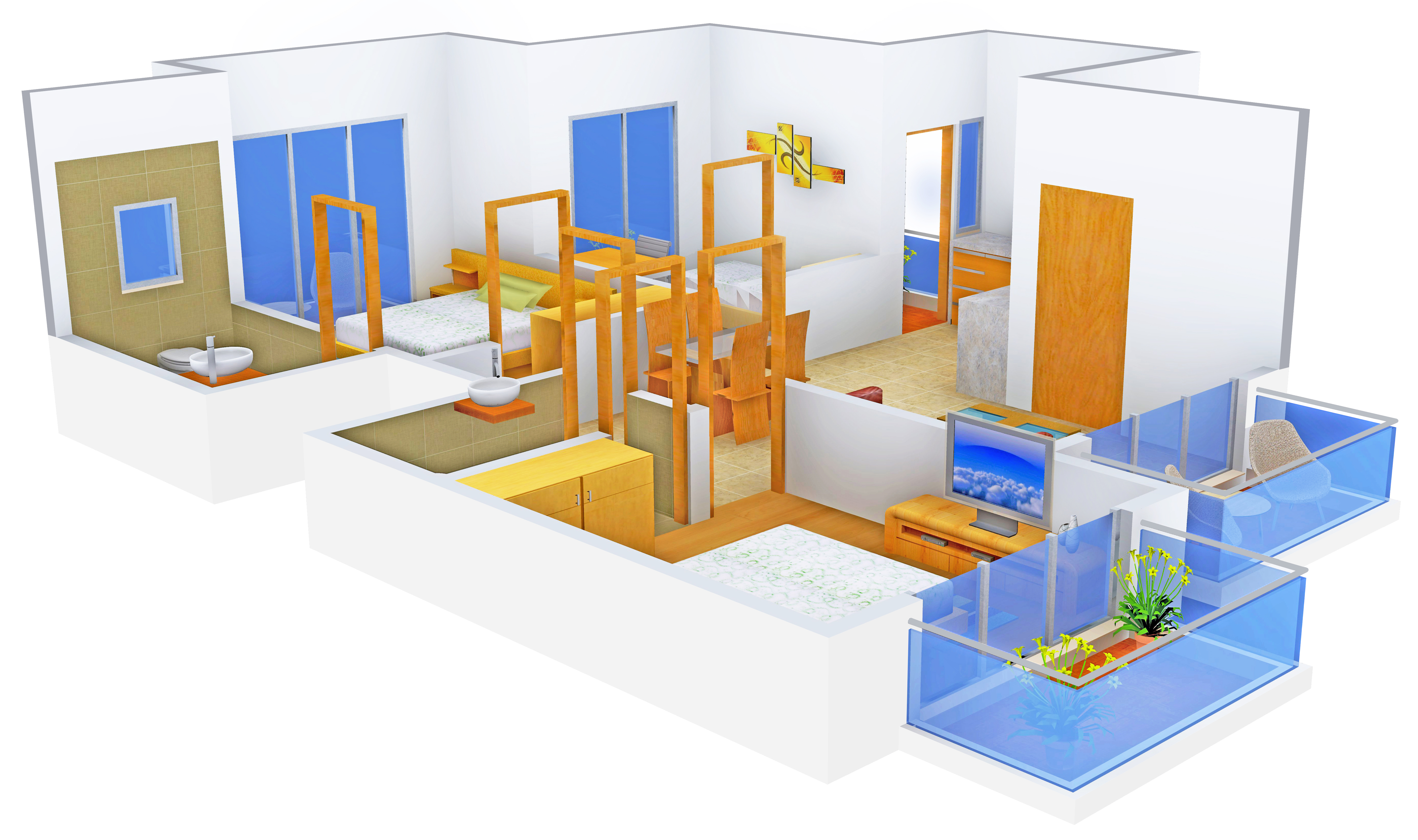 3DFloorPlan of CHD Paradiso