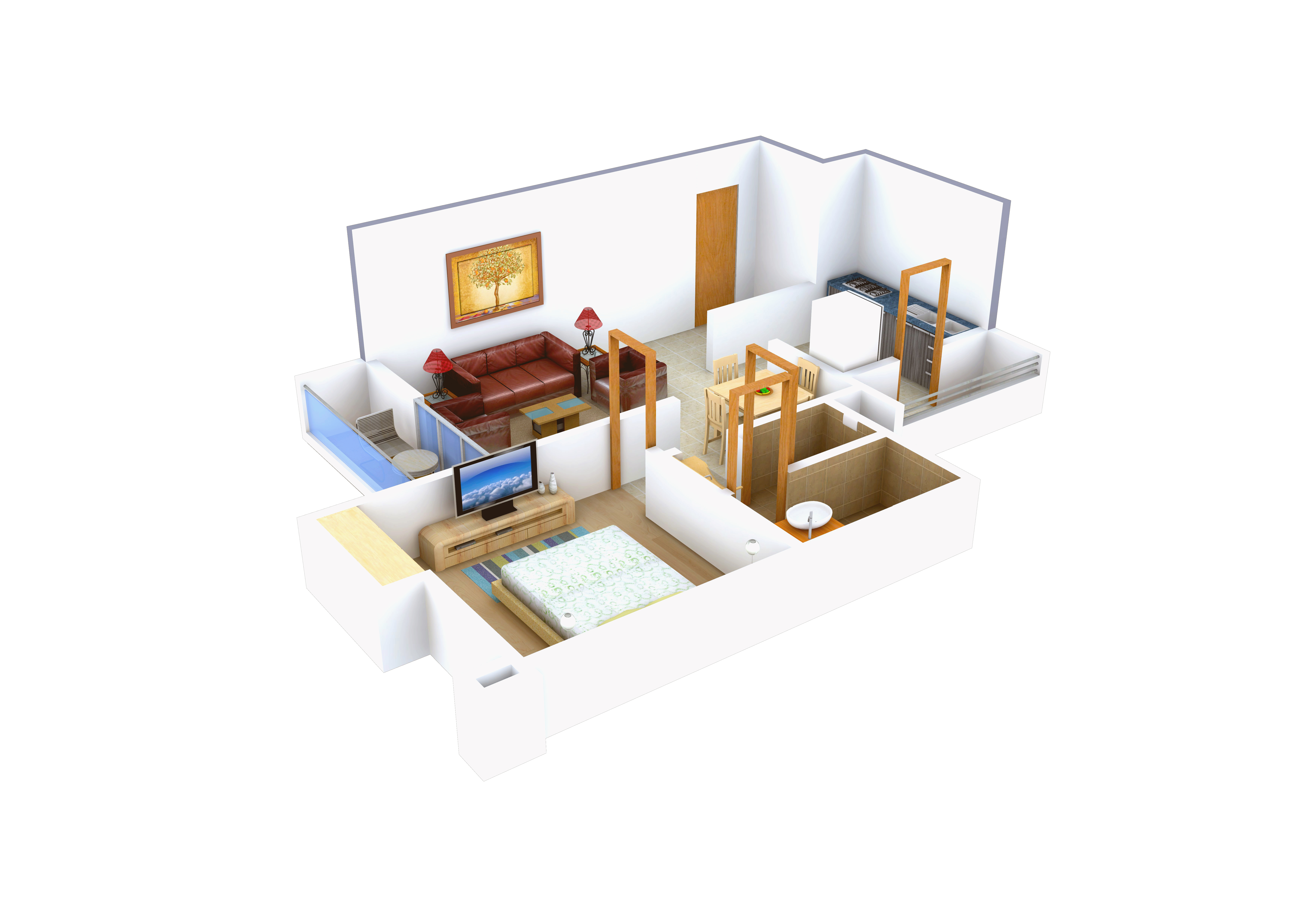 3DFloorPlan of Malkani Buona Vita