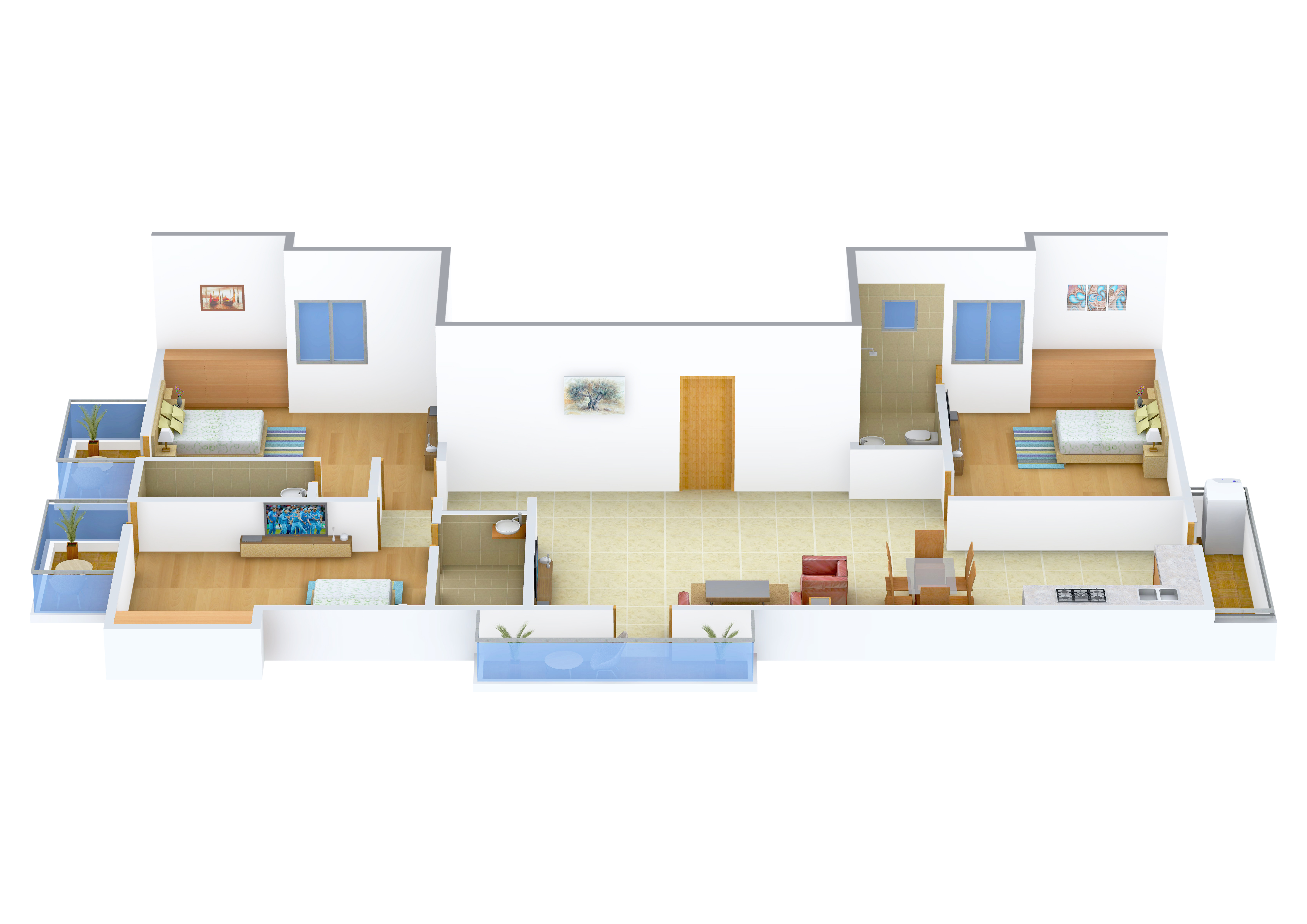3DFloorPlan of India Jay Sarathy