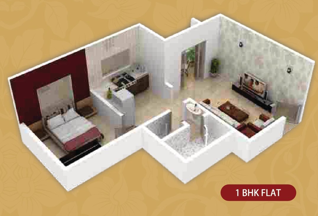 3DFloorPlan of Shree Sriroz Paradise II