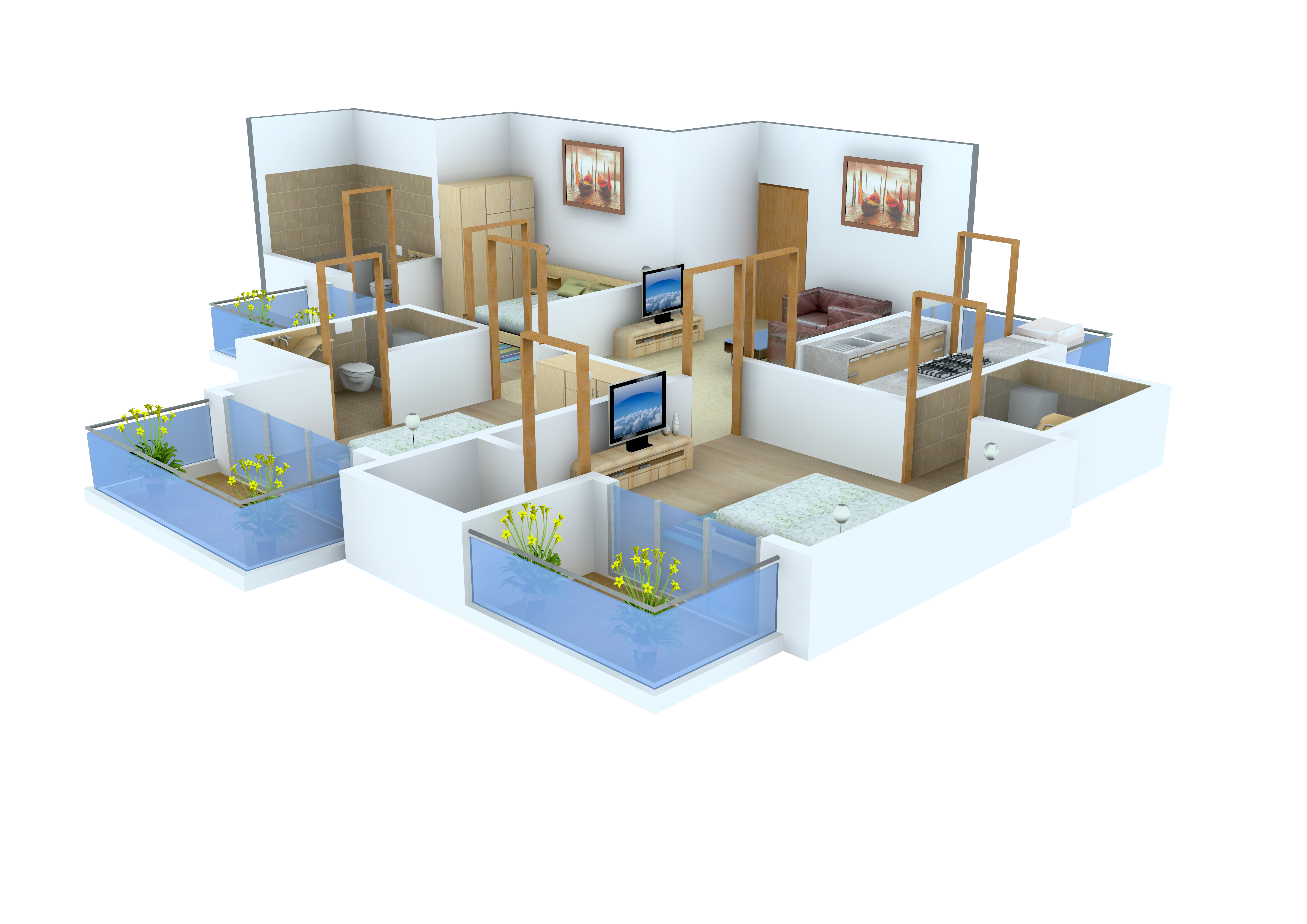 3DFloorPlan of Viva Heights