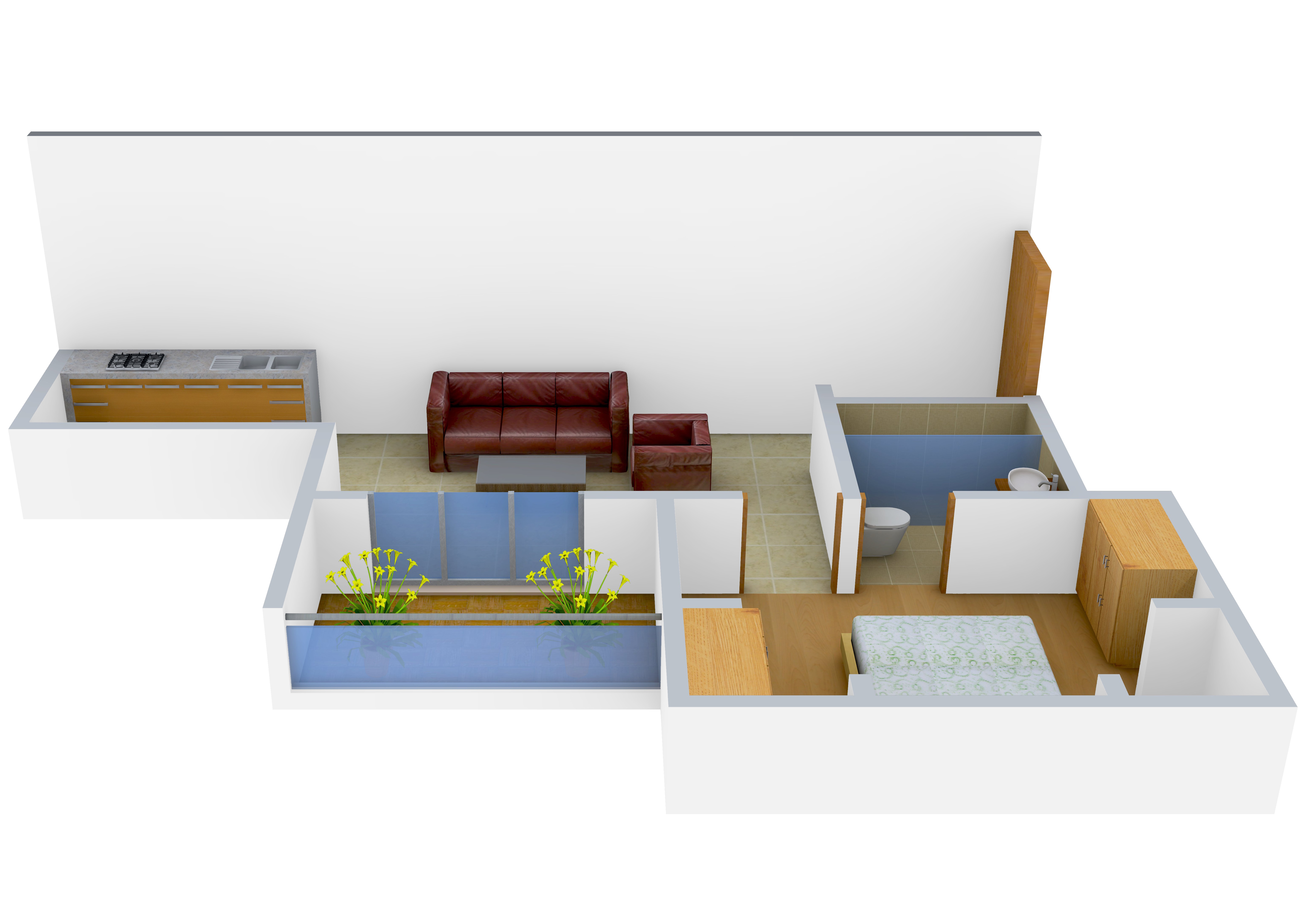3DFloorPlan of Krish The Pavillion