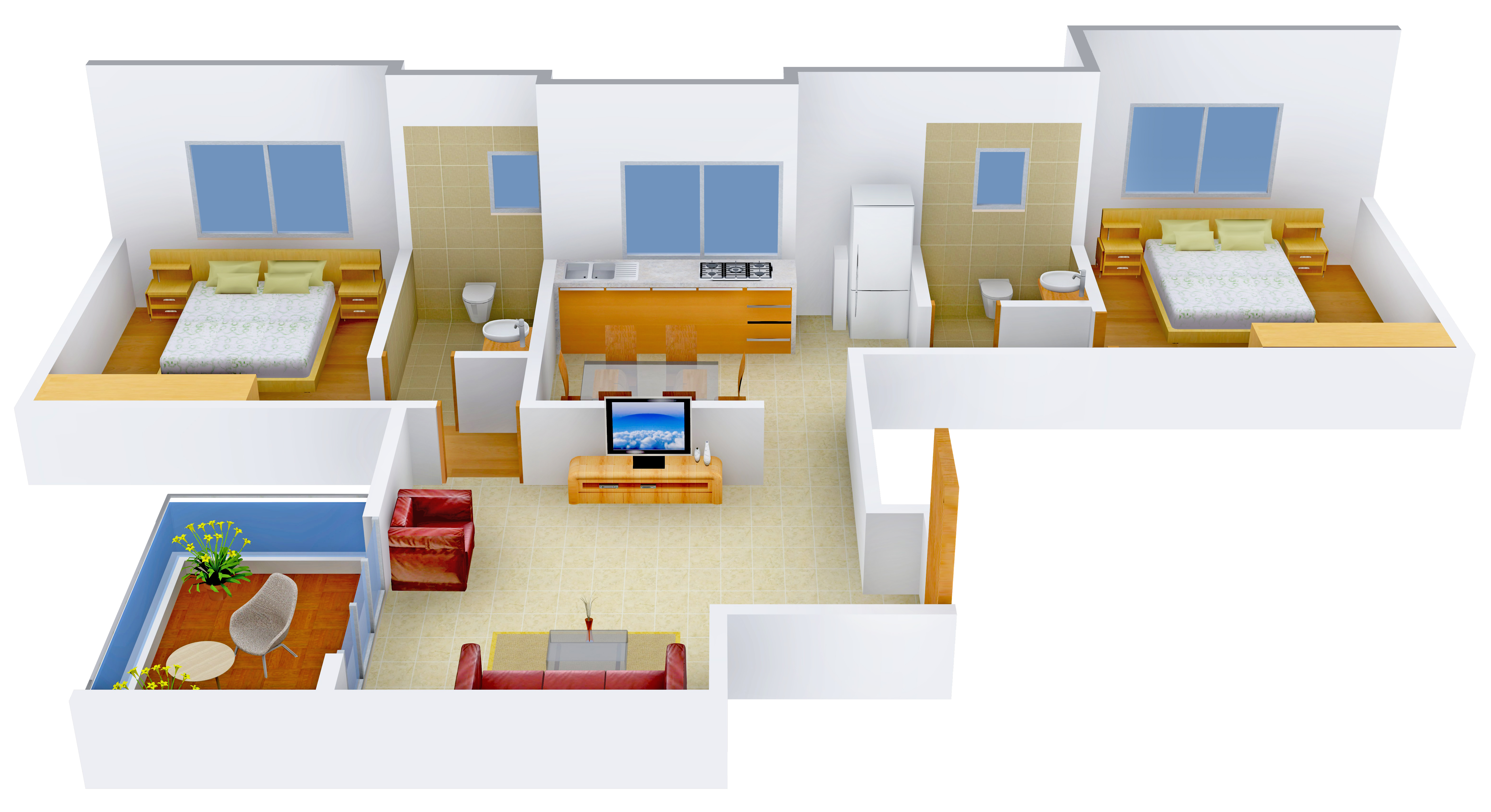 3DFloorPlan of Pandit Sapphira