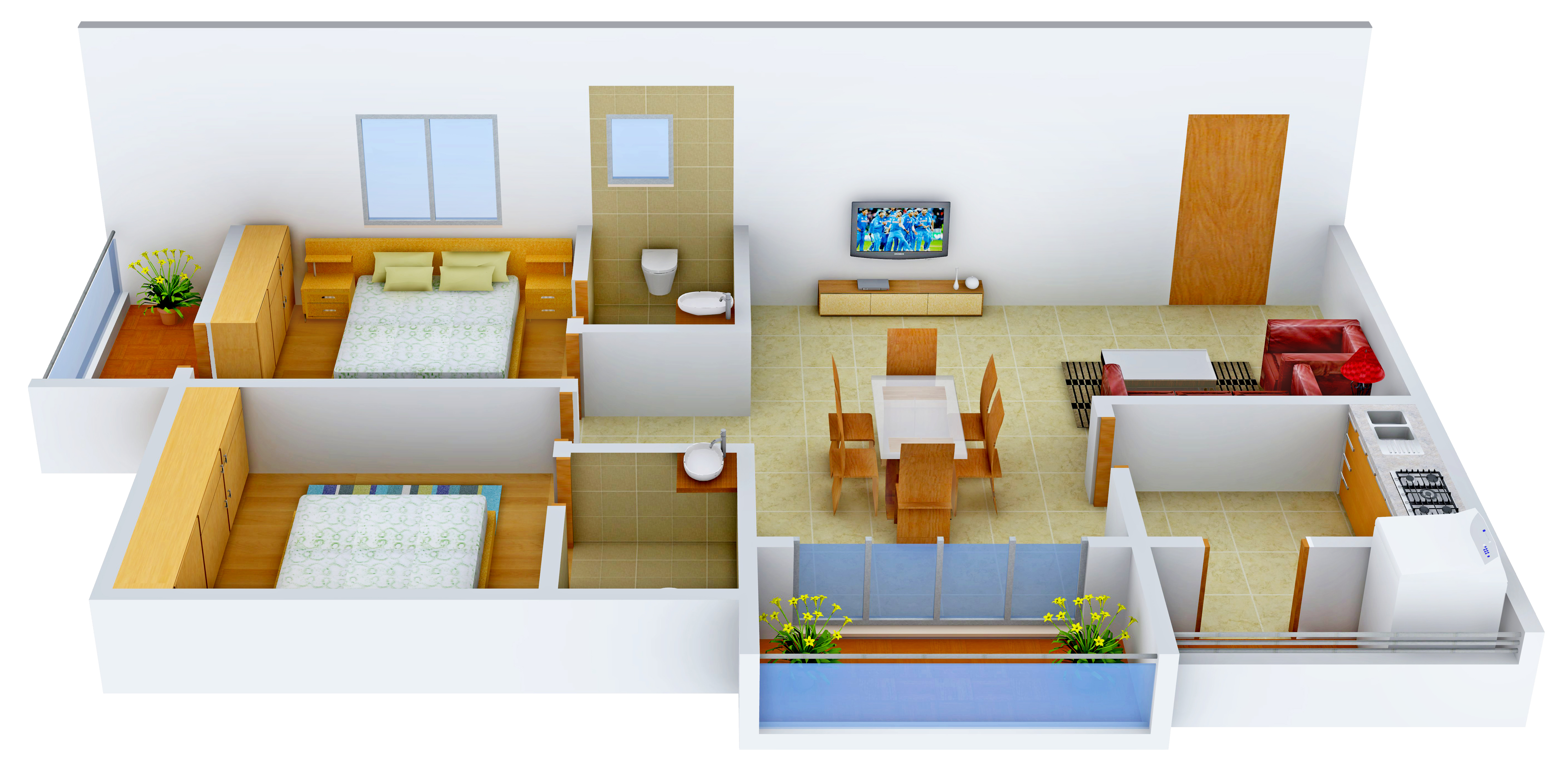 3DFloorPlan of Siri Pride