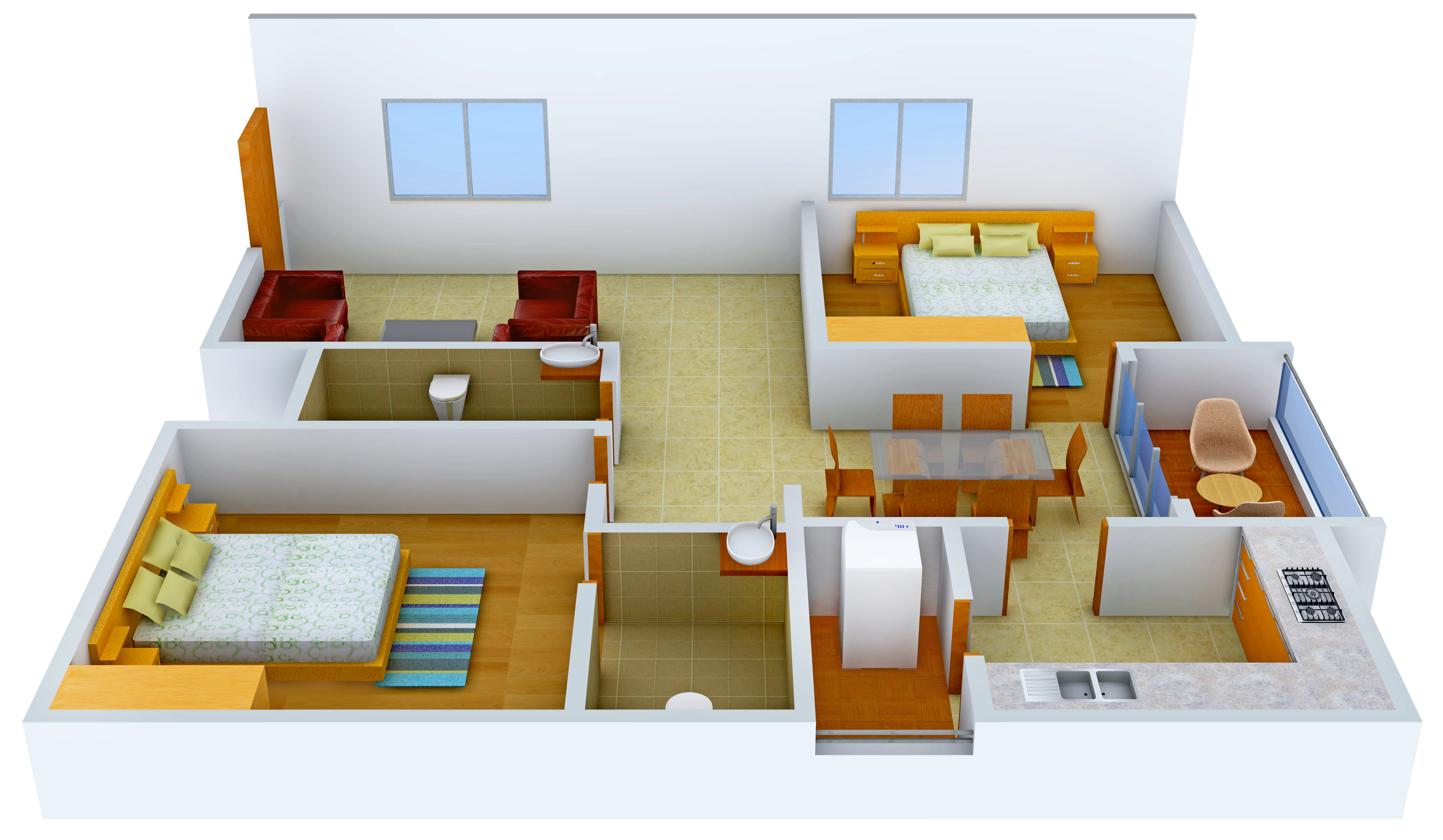 3DFloorPlan of Siri Pride