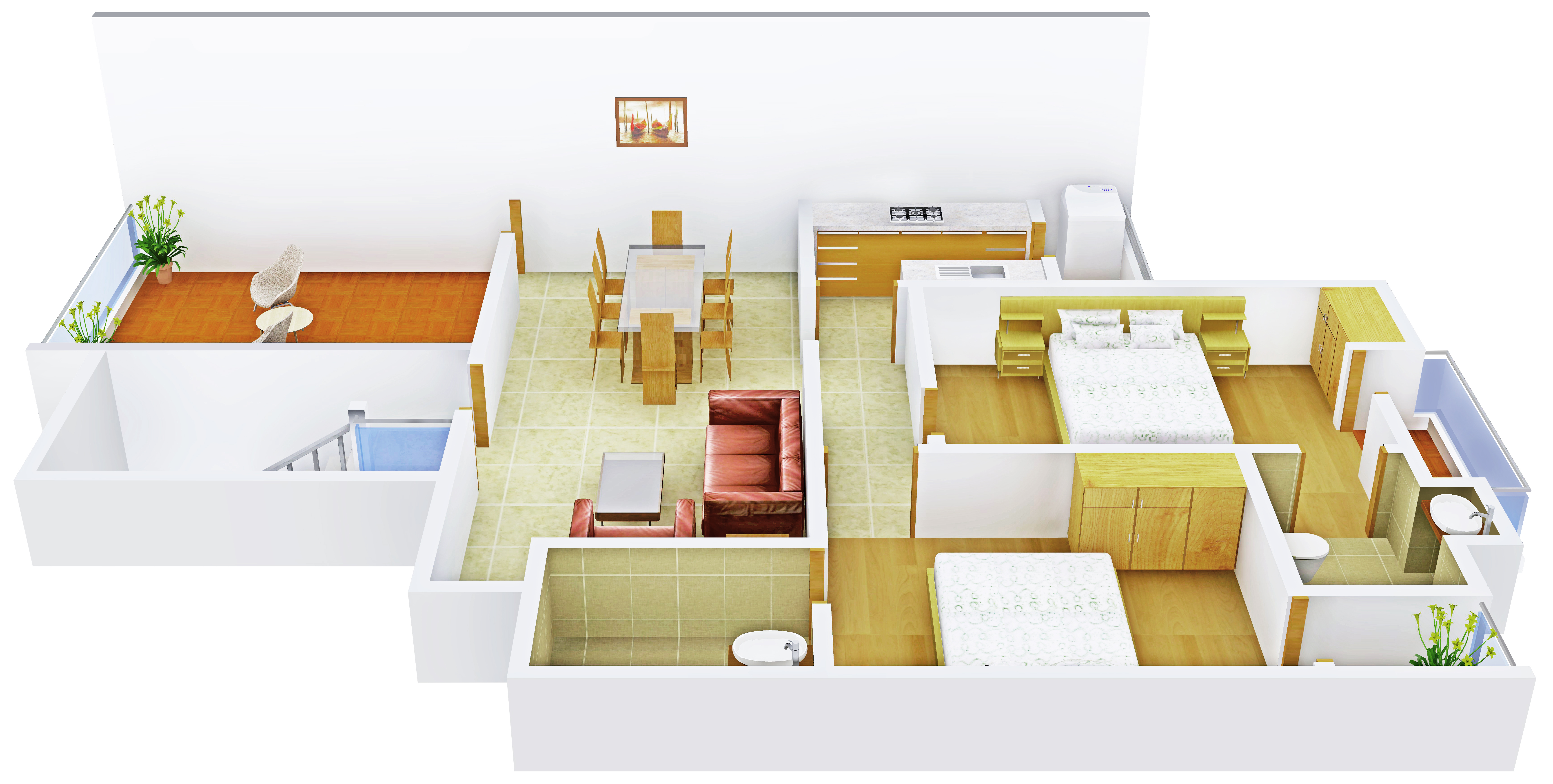 3DFloorPlan of CHD Lifestyle Prime