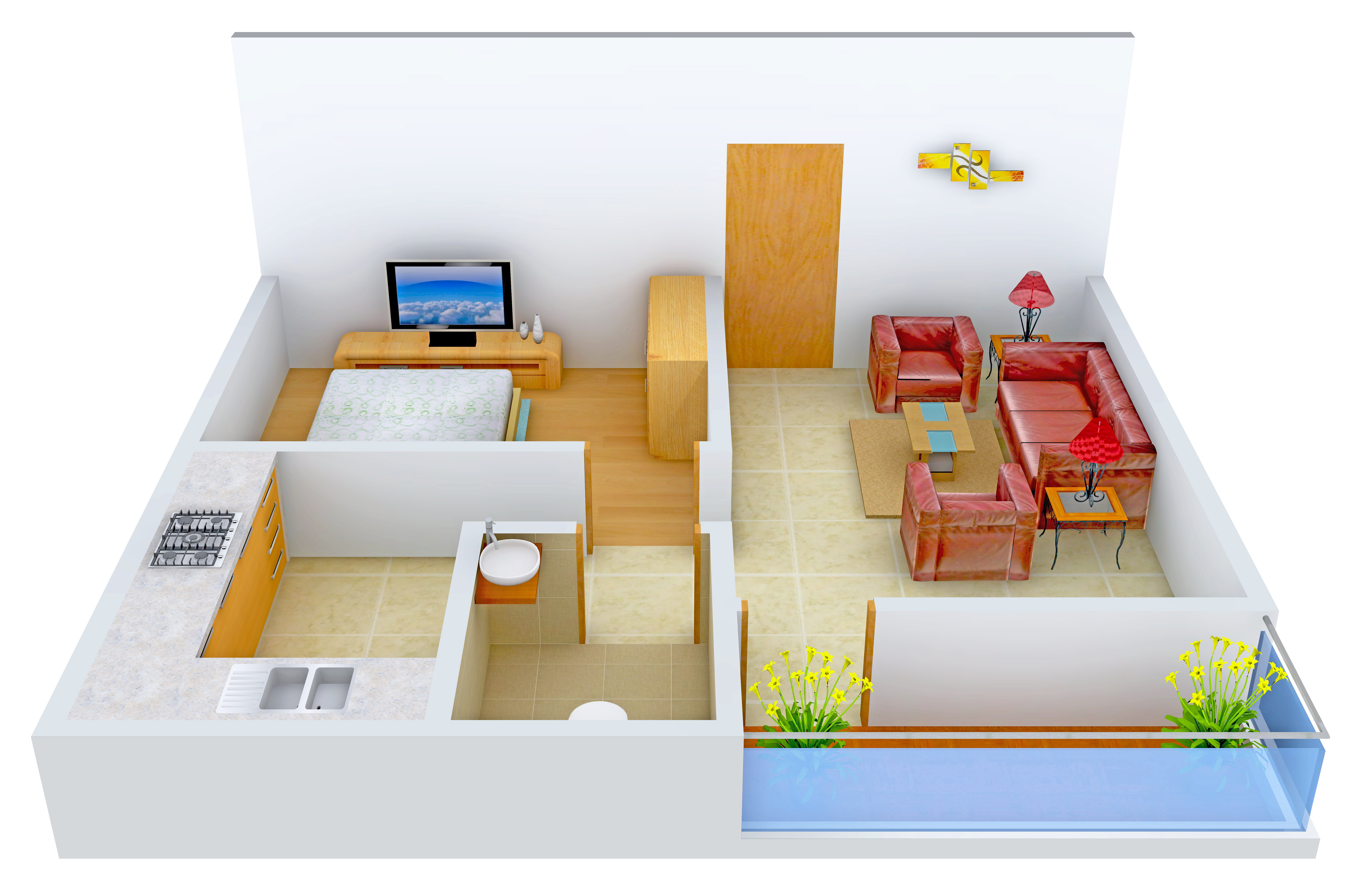 3DFloorPlan of ISR Uttam