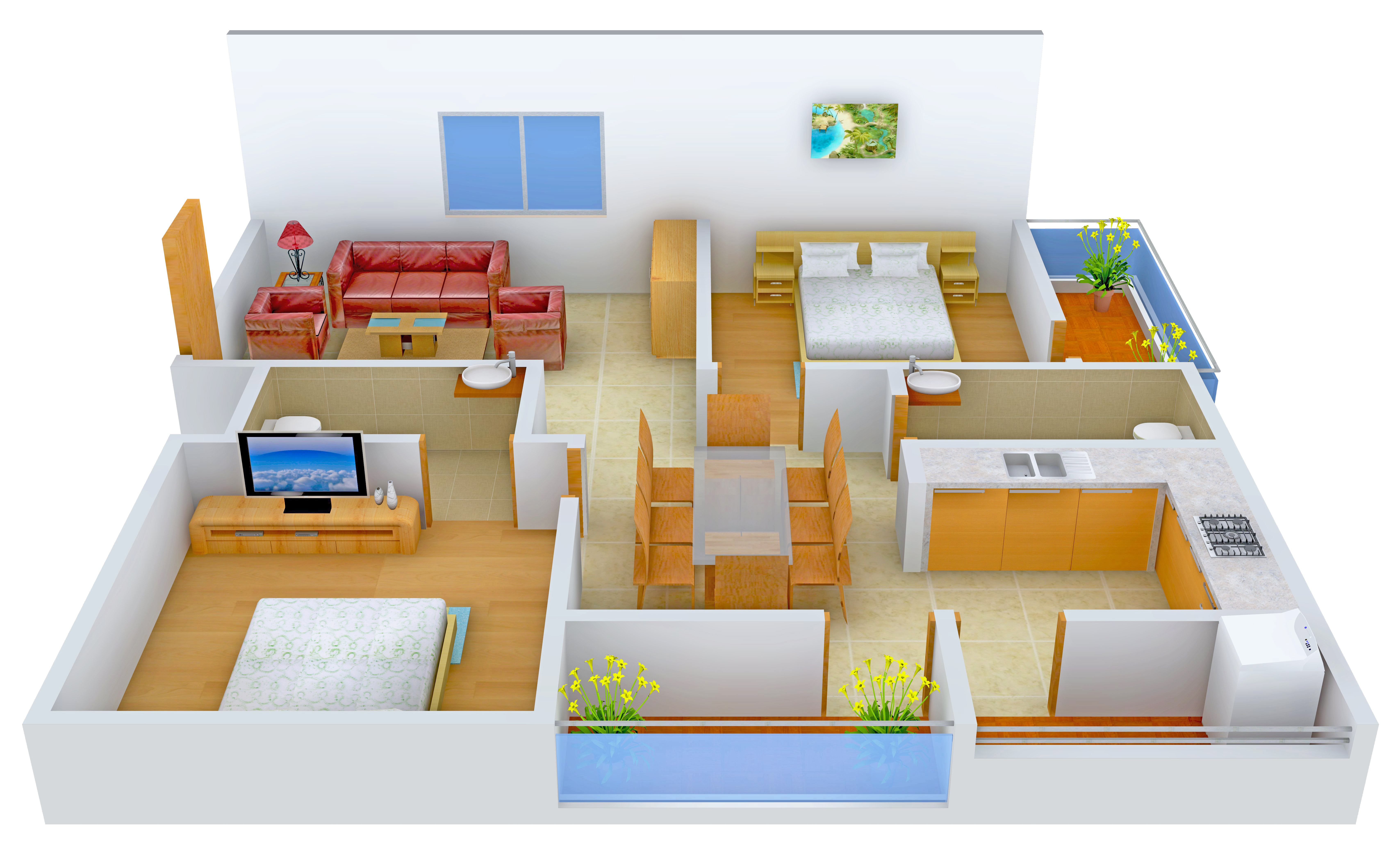 3DFloorPlan of ISR Uttam