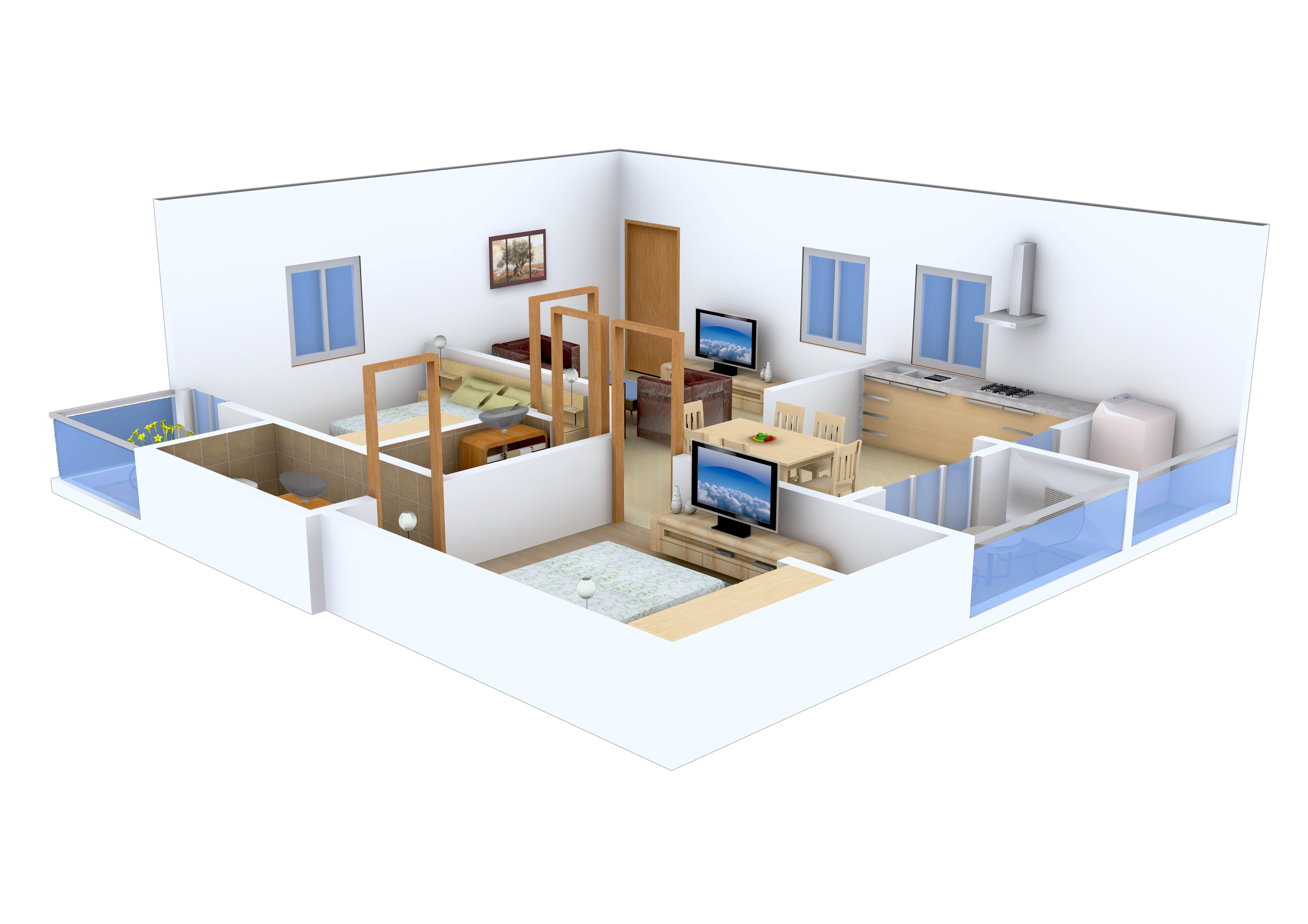 3DFloorPlan of RV Wisteria