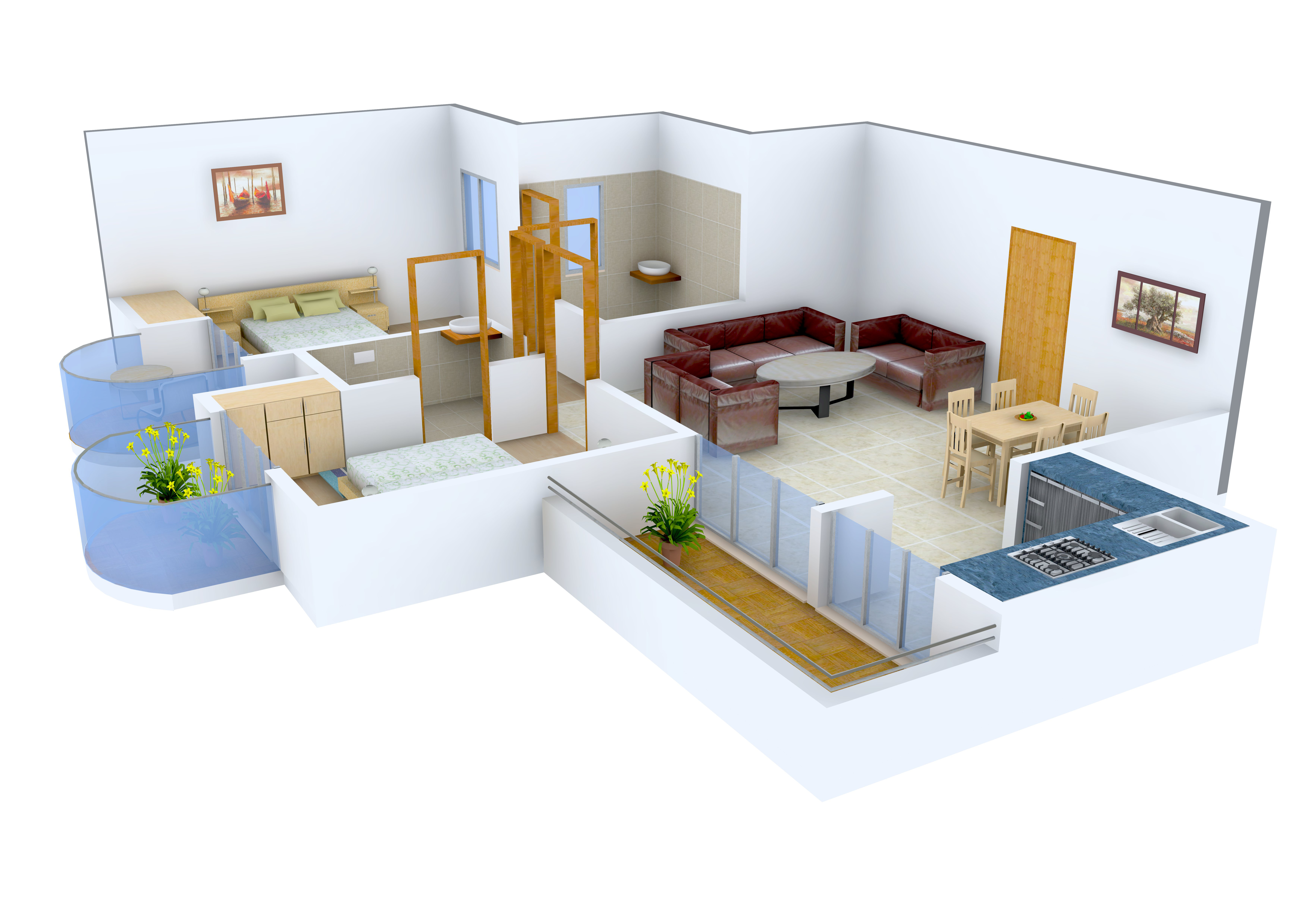 3DFloorPlan of RMS Signature Residency