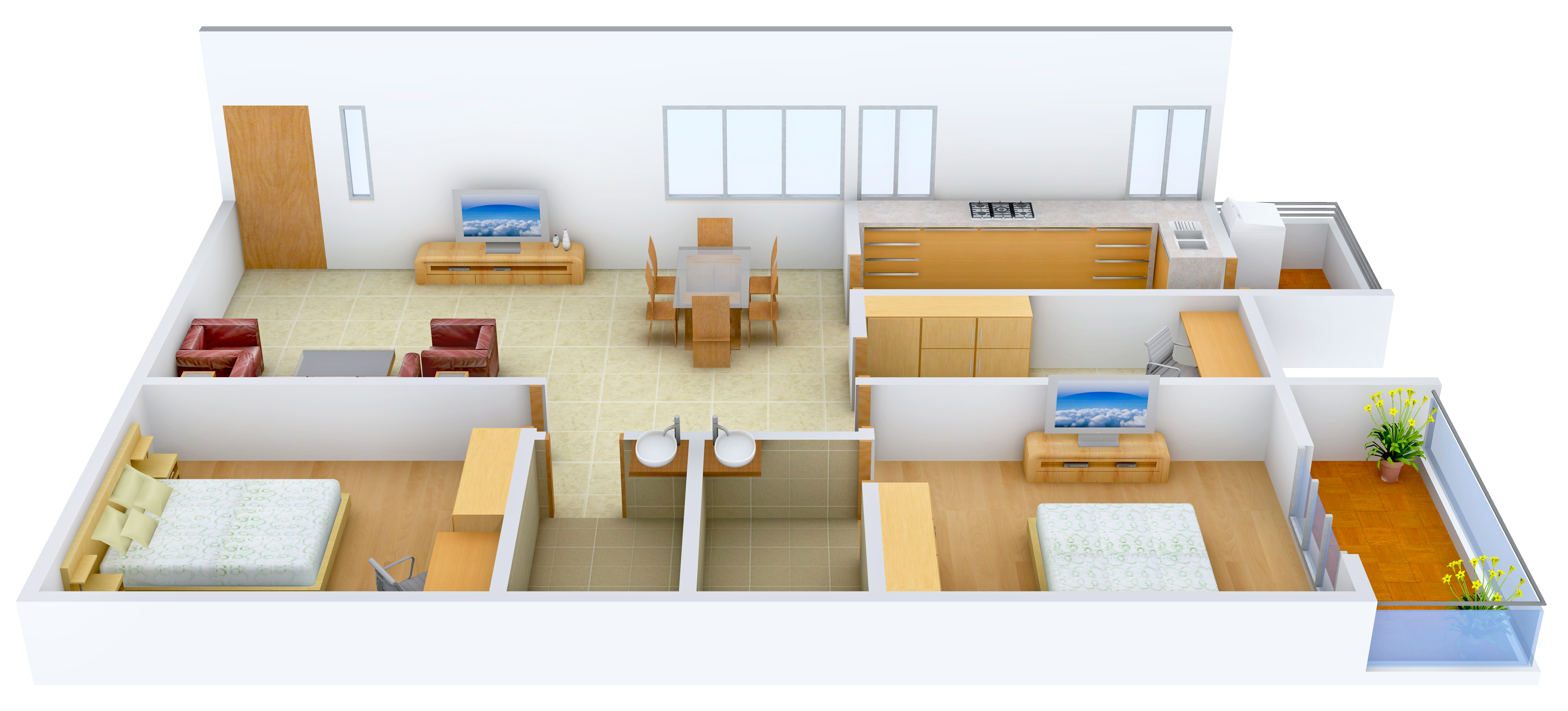 3DFloorPlan of Shyam Abhinandan