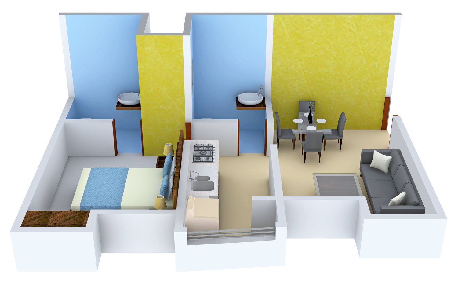 3DFloorPlan of Ajmera Heritage City