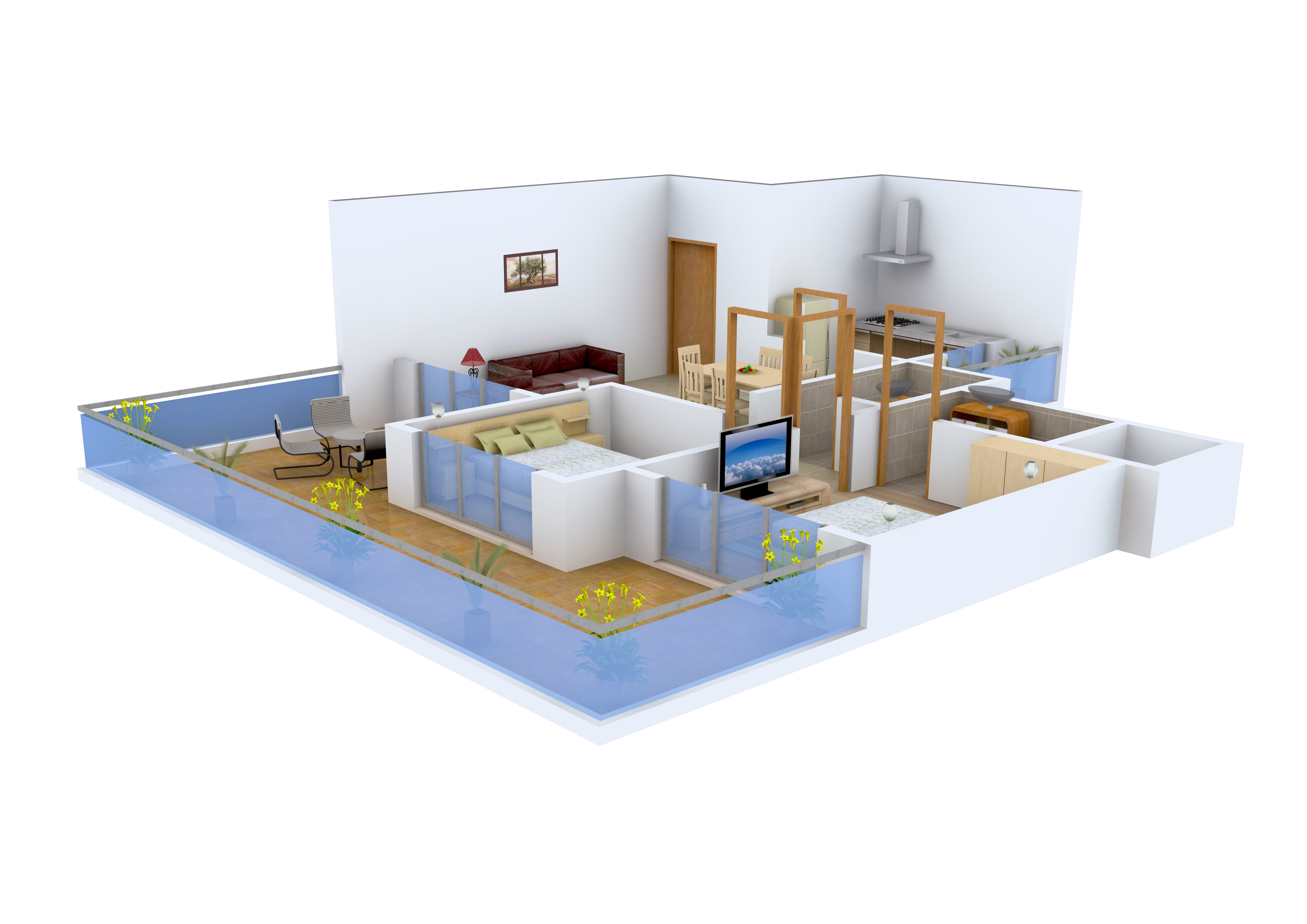 3DFloorPlan of HG Royal Residency