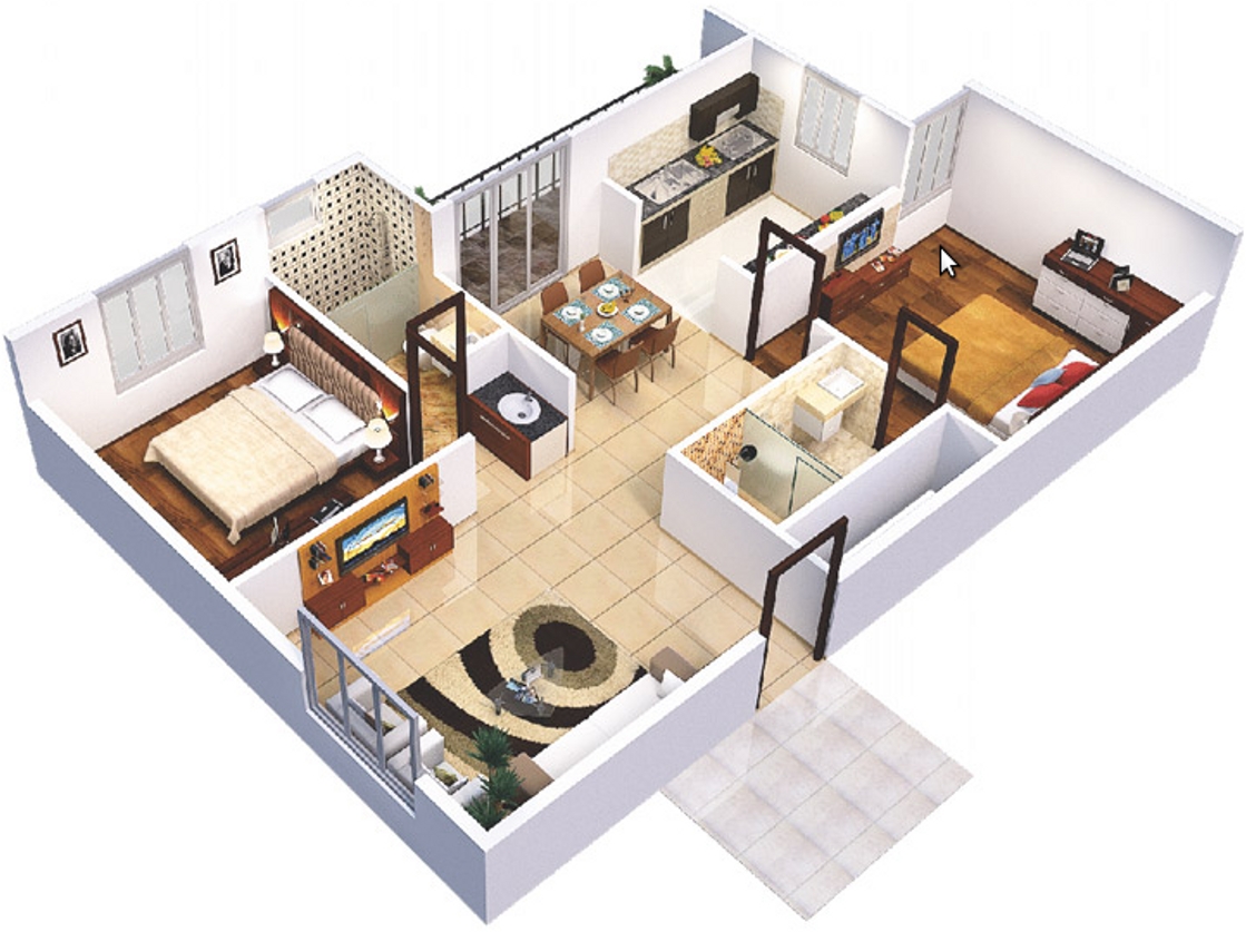 3DFloorPlan of Aashrayaa Ruby