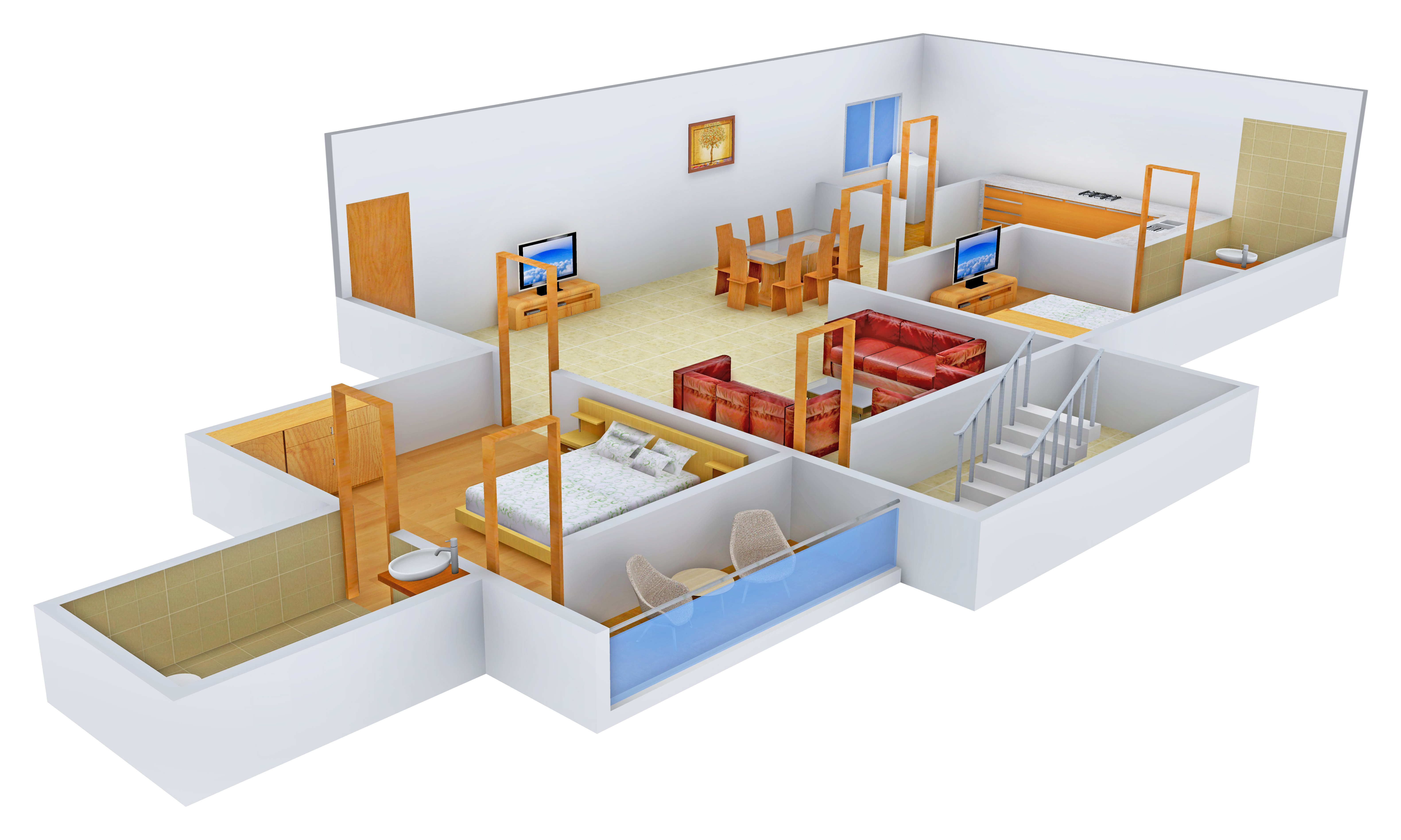 3DFloorPlan of Premier Redwood