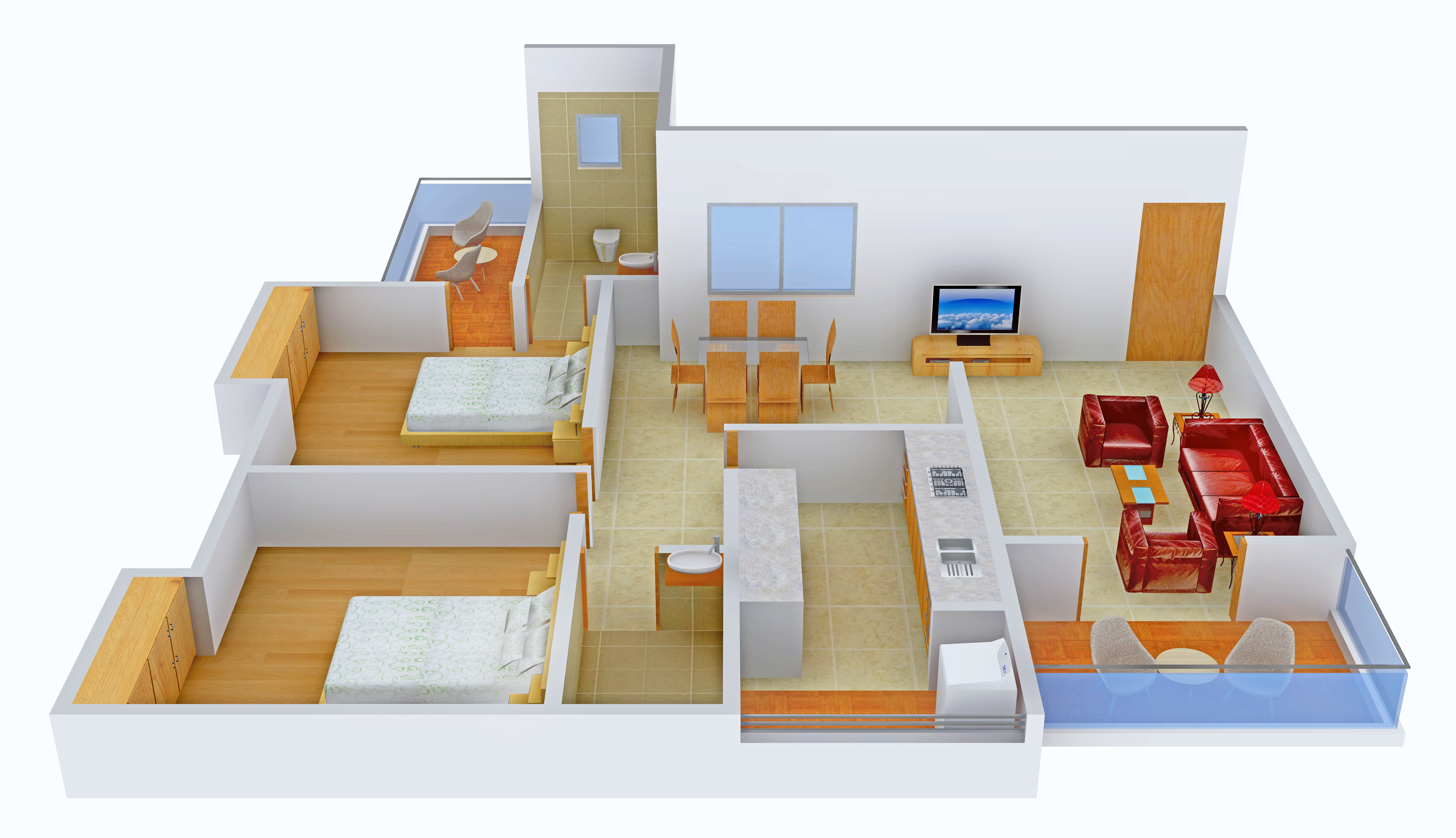 3DFloorPlan of Presidency Flora