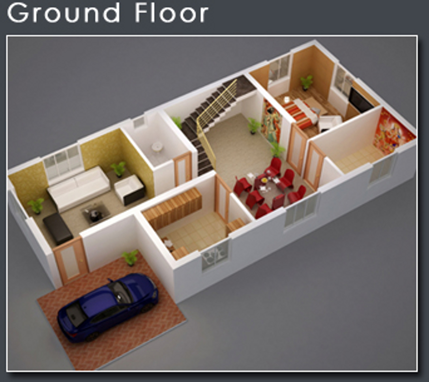 3DFloorPlan of Jagdish Villa