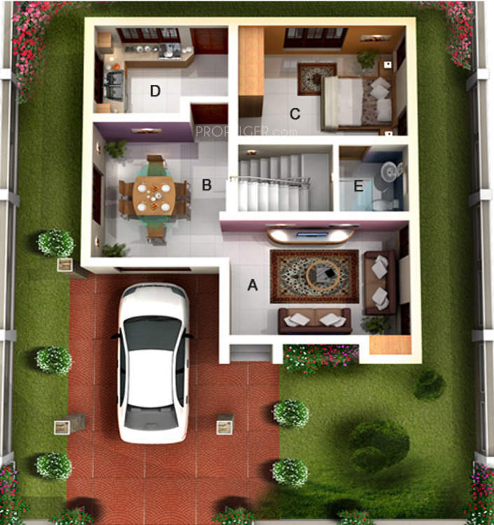3DFloorPlan of Dew Airport Greens