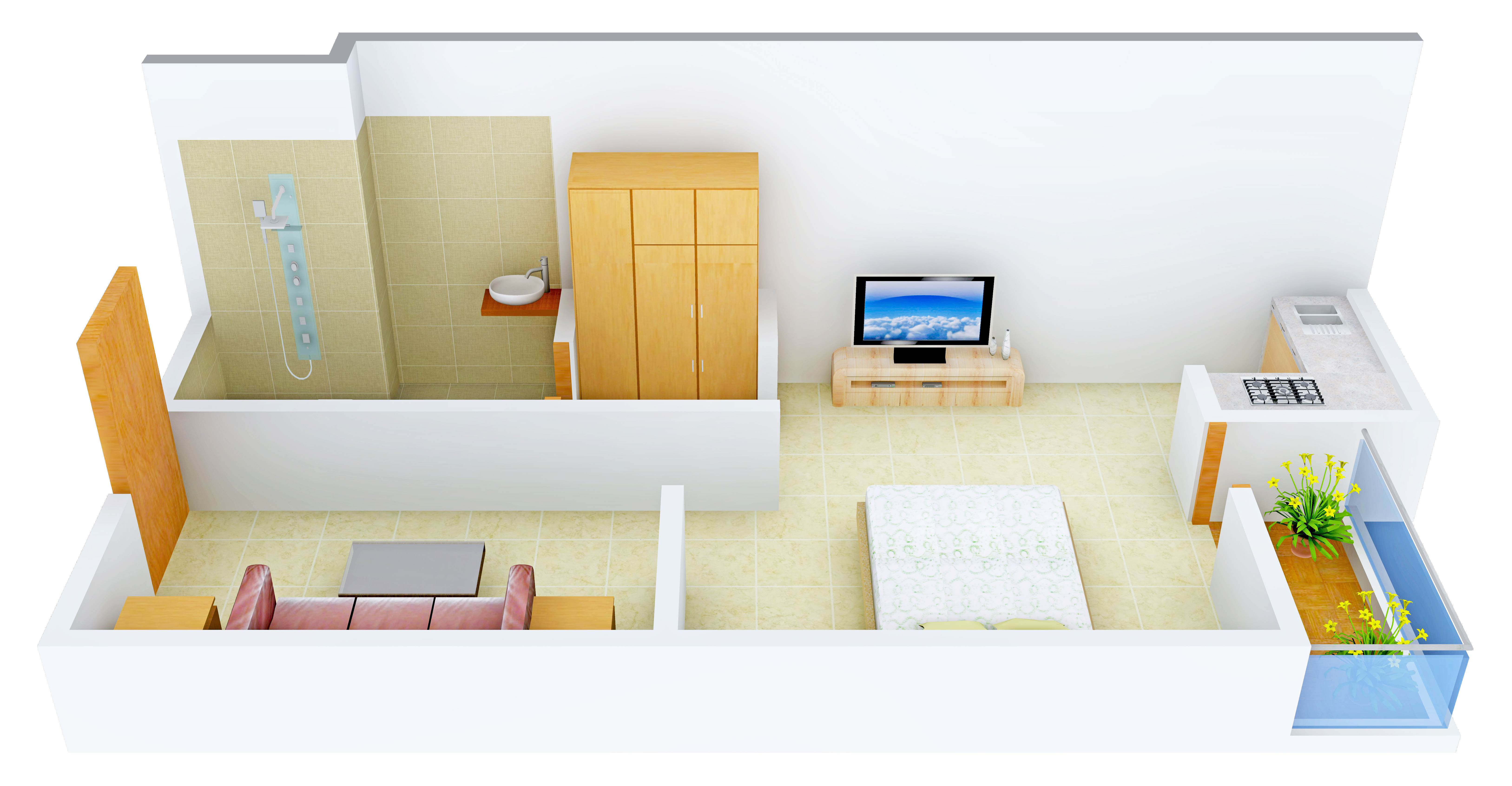 3DFloorPlan of Polaars Royal Enclave