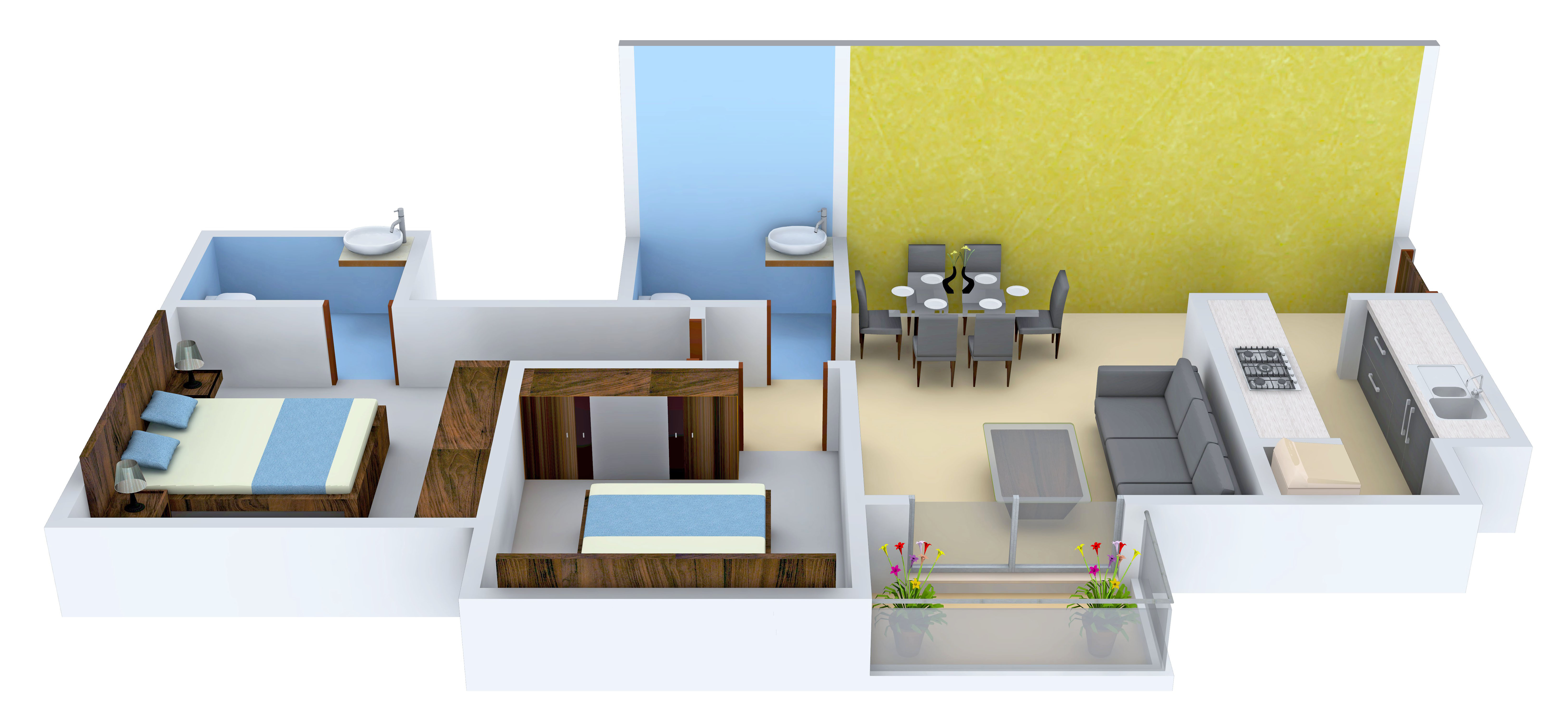 3DFloorPlan of Provident Rays Of Dawn