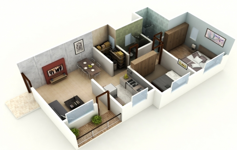 3DFloorPlan of Bagad Silver Spring