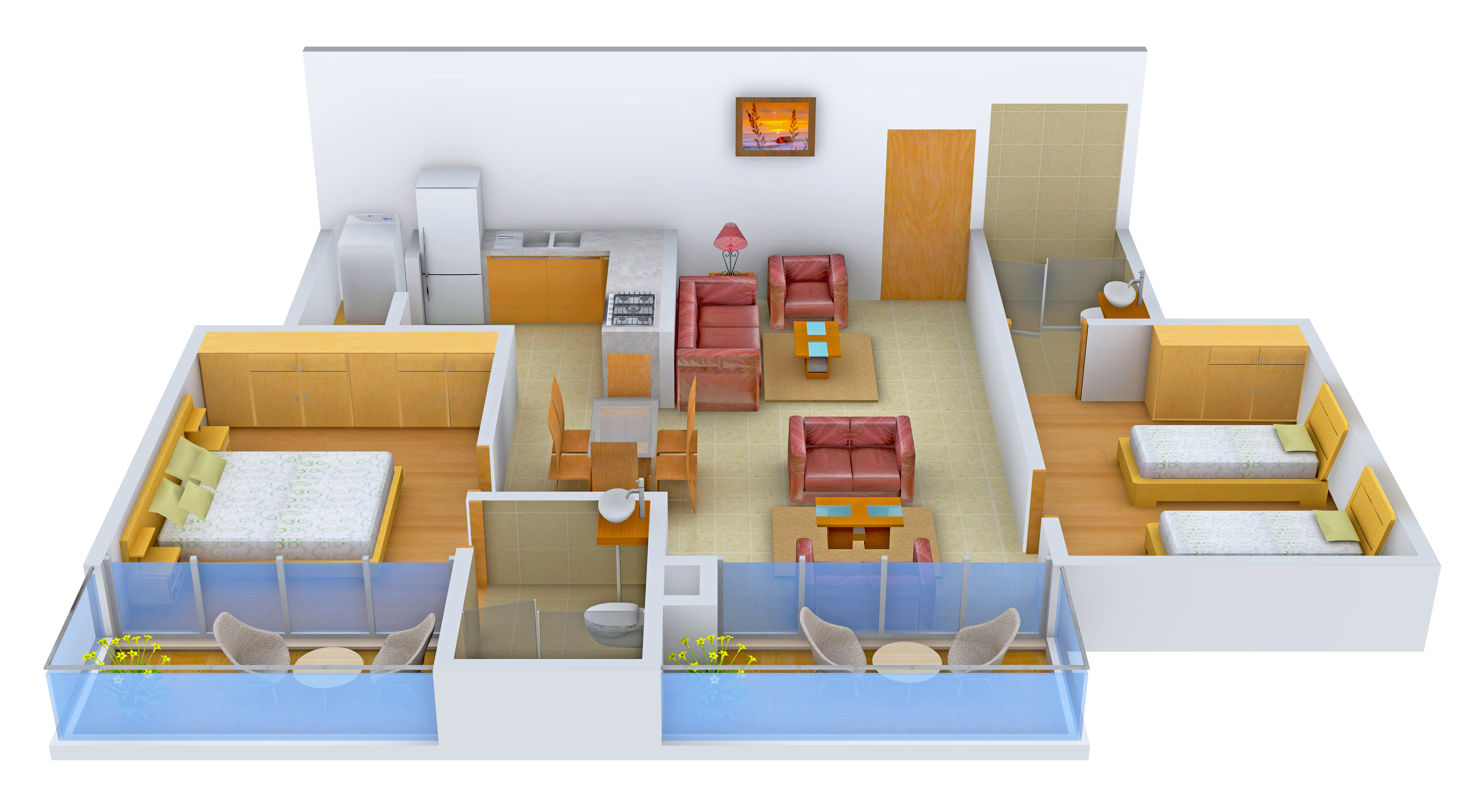 1200 sq ft 2 BHK 2T Apartment for Sale in Samruddhi Realty Winter Green