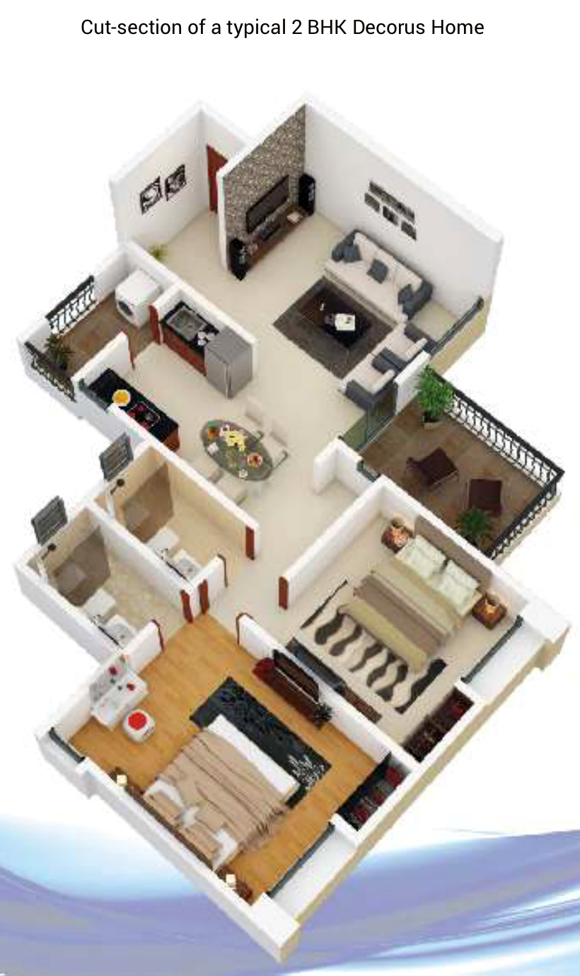 3DFloorPlan of Atria Dhanashree Aashiyana