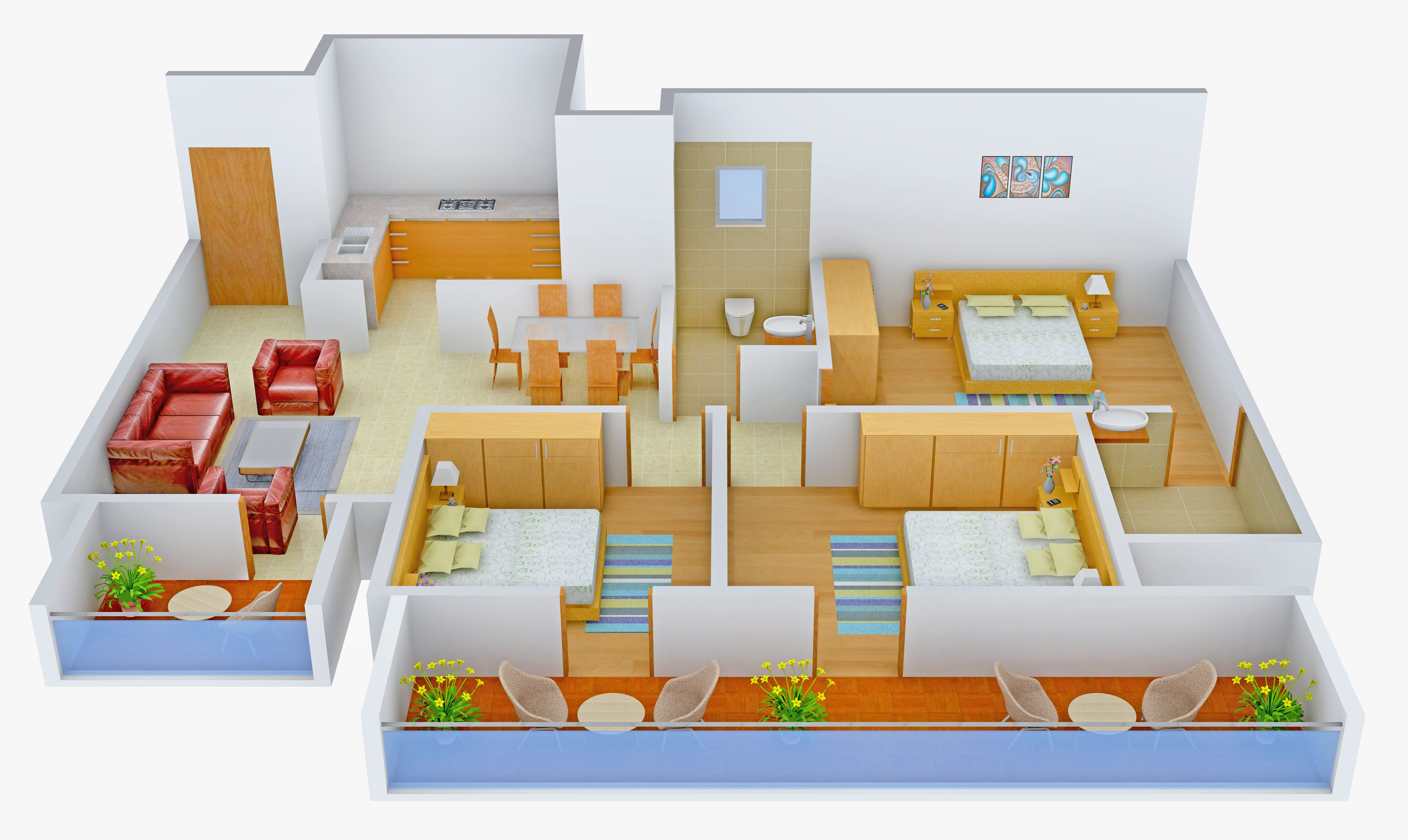 3DFloorPlan of Shree Olive
