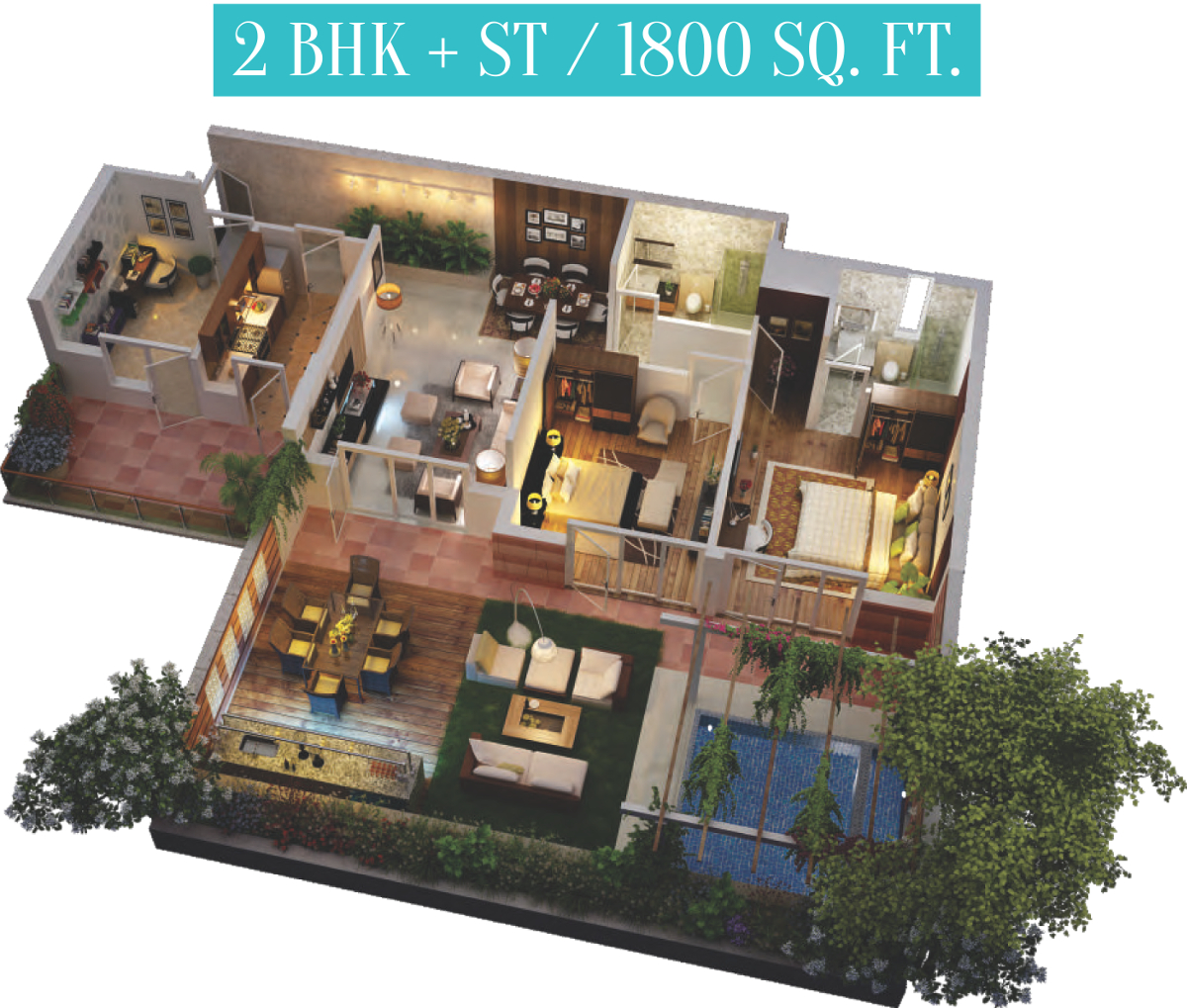 3DFloorPlan of Cosmos Cascade Gardens