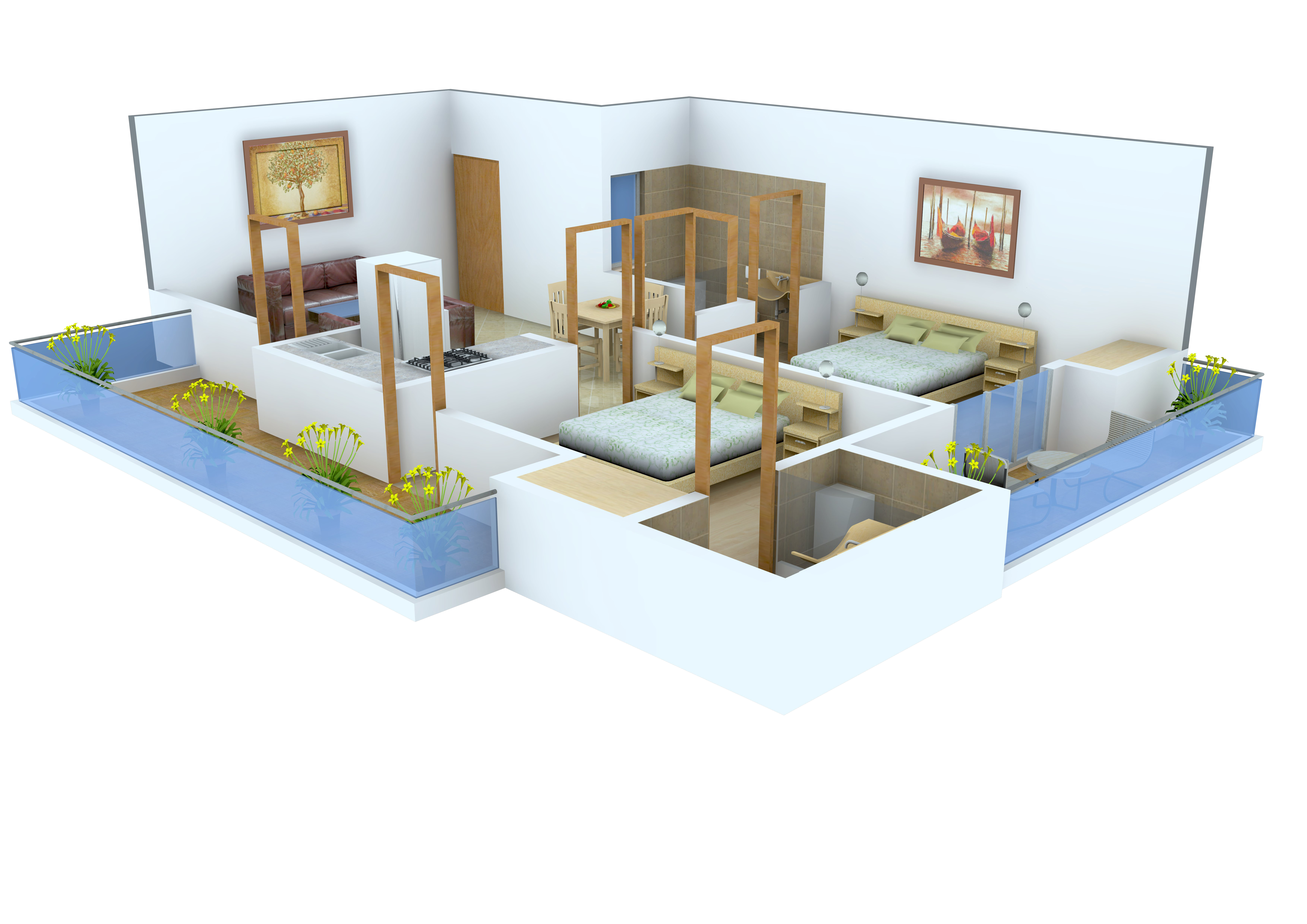 3DFloorPlan of Vishal Pinnacle Tower