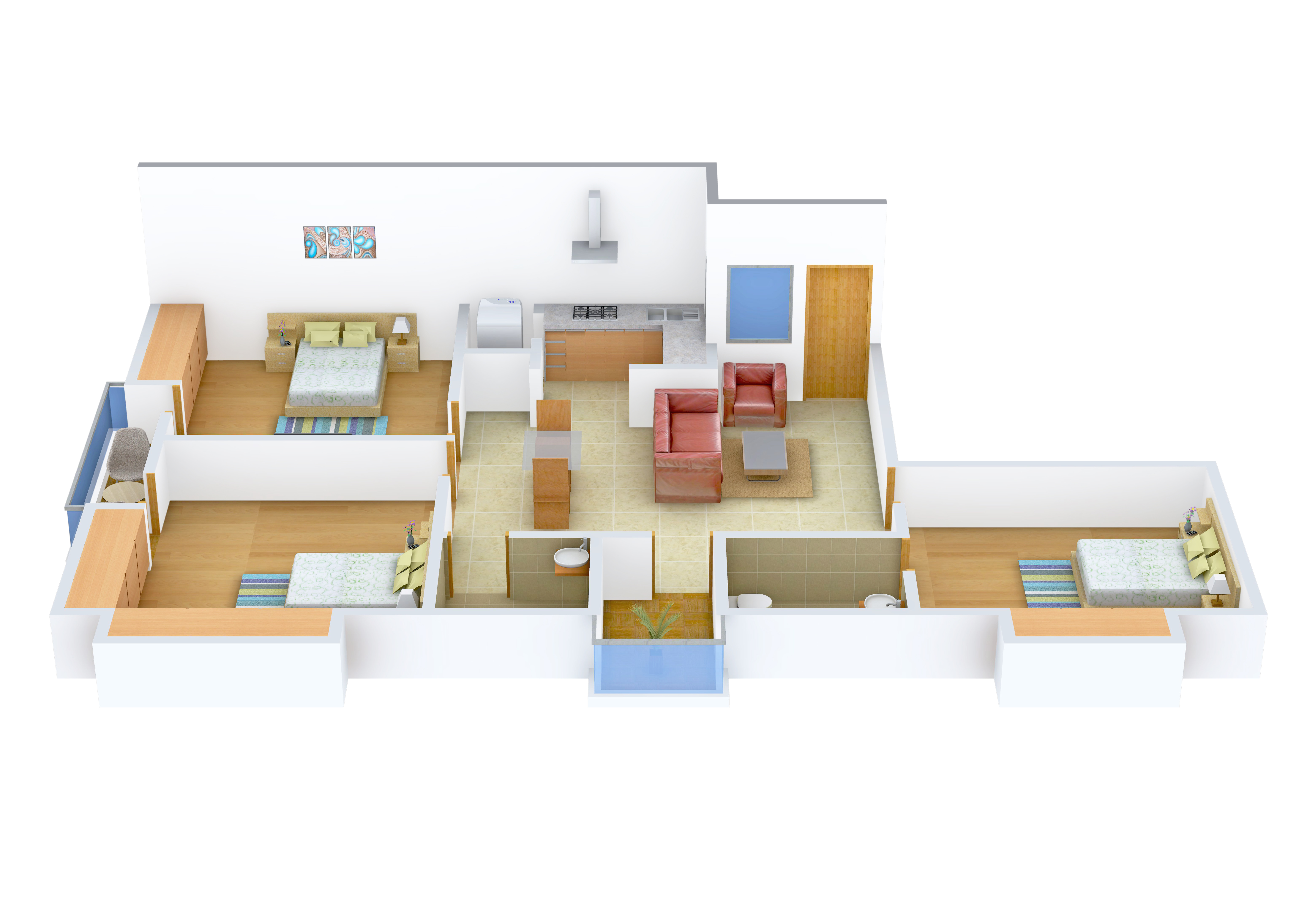 3DFloorPlan of CLS Nakshatra