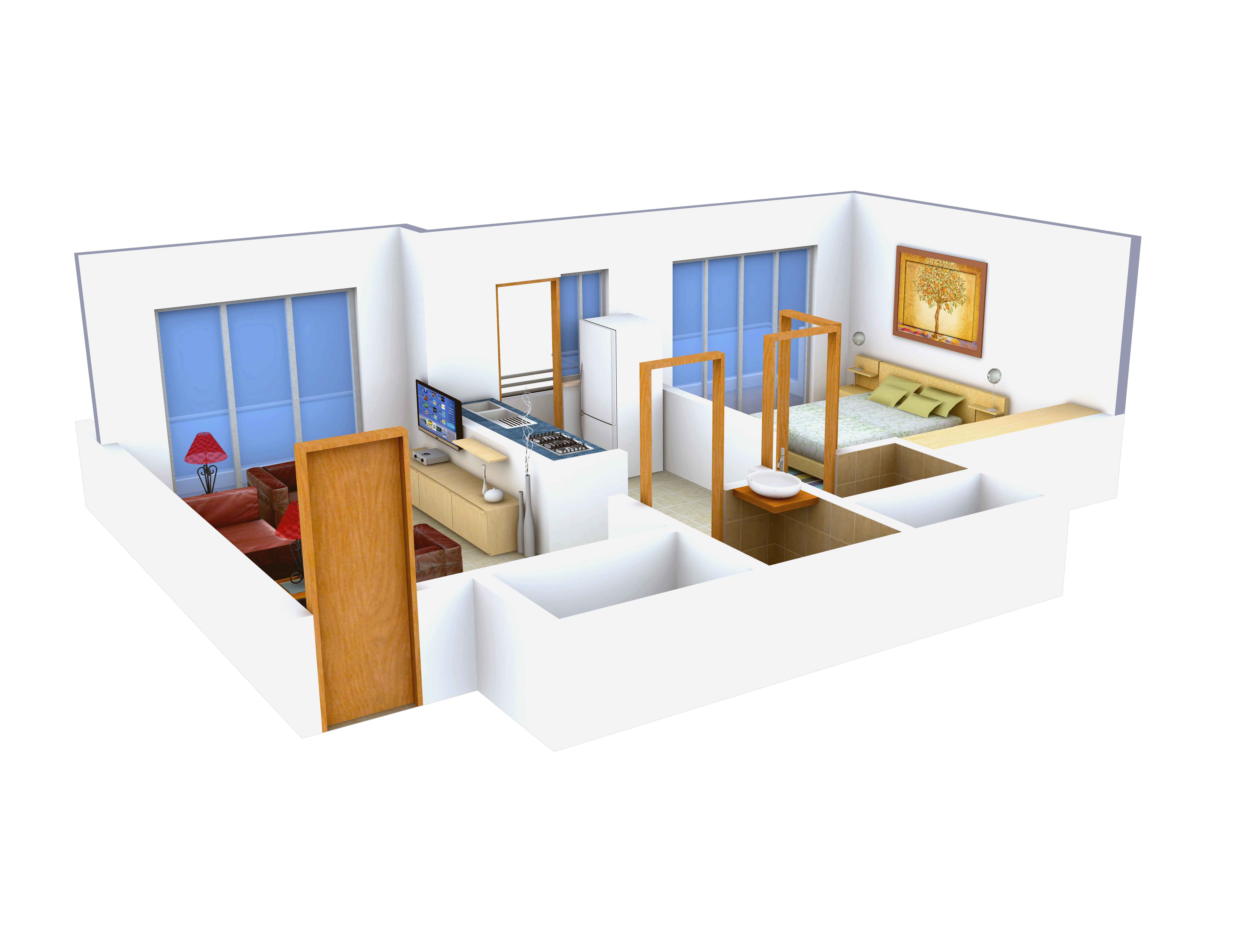 3DFloorPlan of Astha Pearl