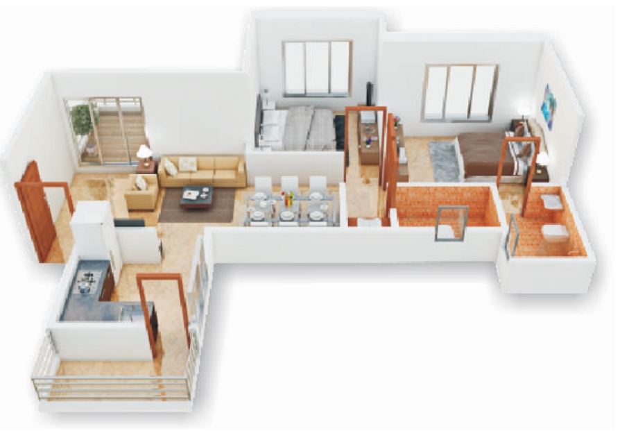 3DFloorPlan of Lifestyle Royal Oak