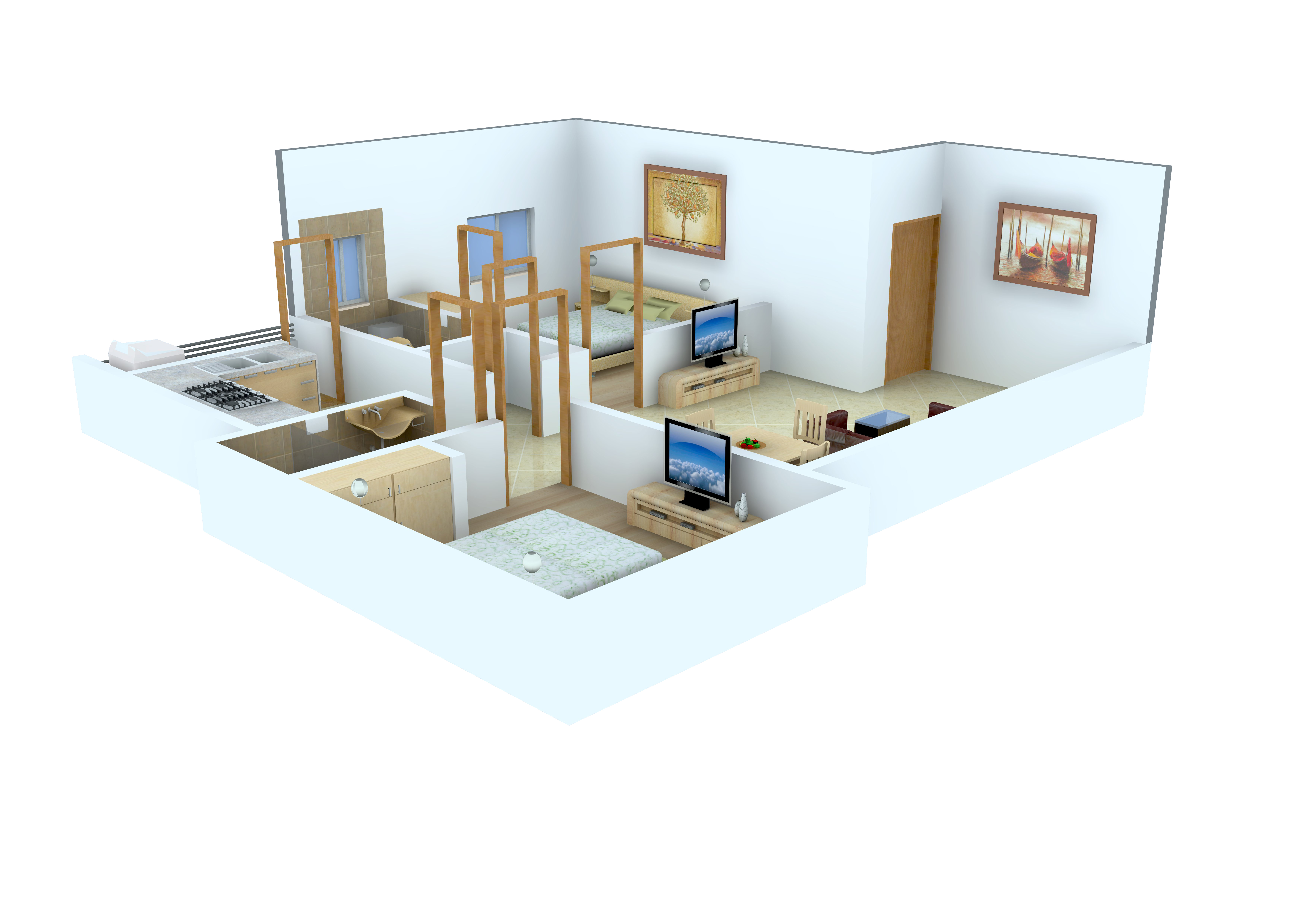 3DFloorPlan of Tero Viswakarma