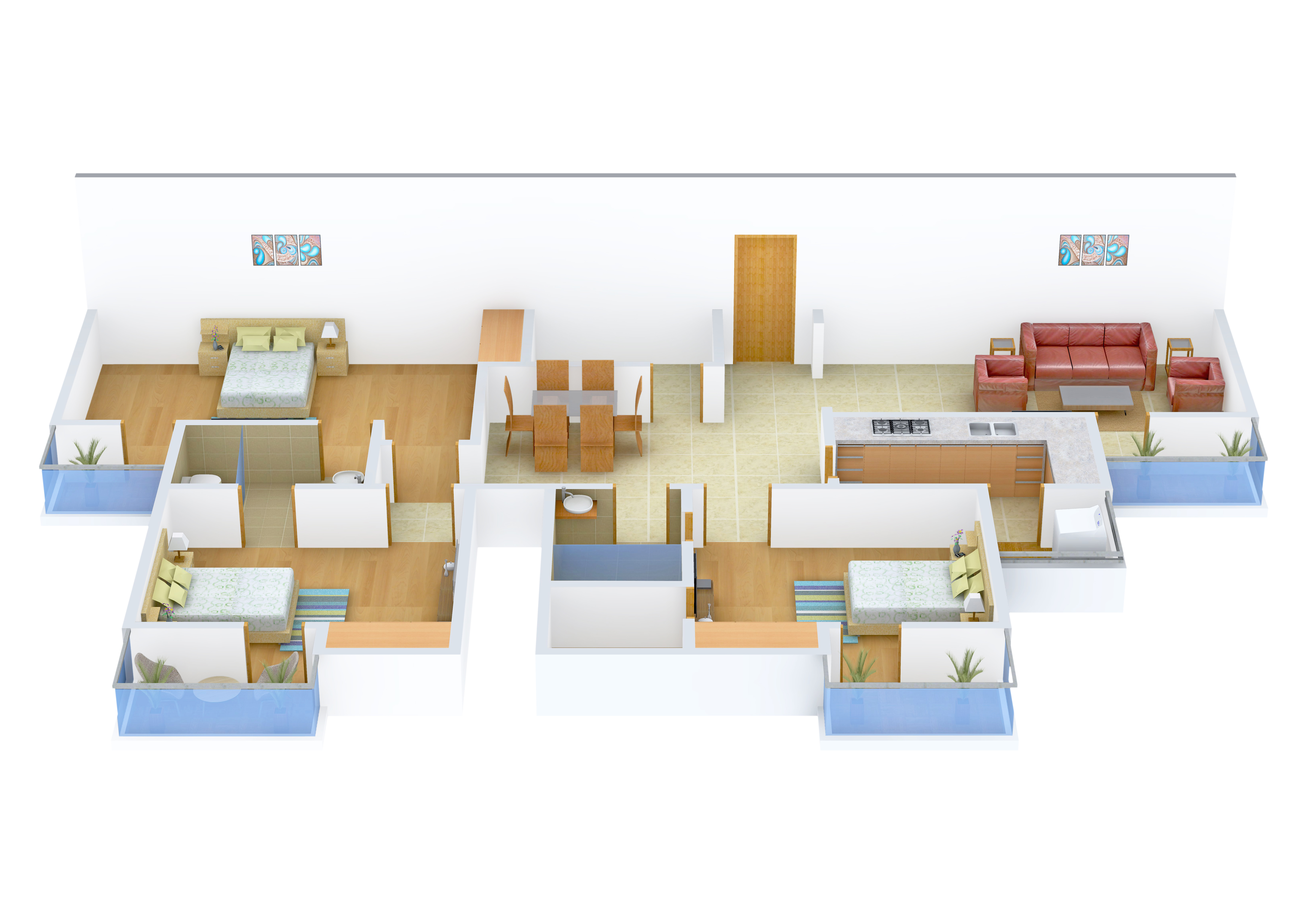 3DFloorPlan of Chandak Imperial Court